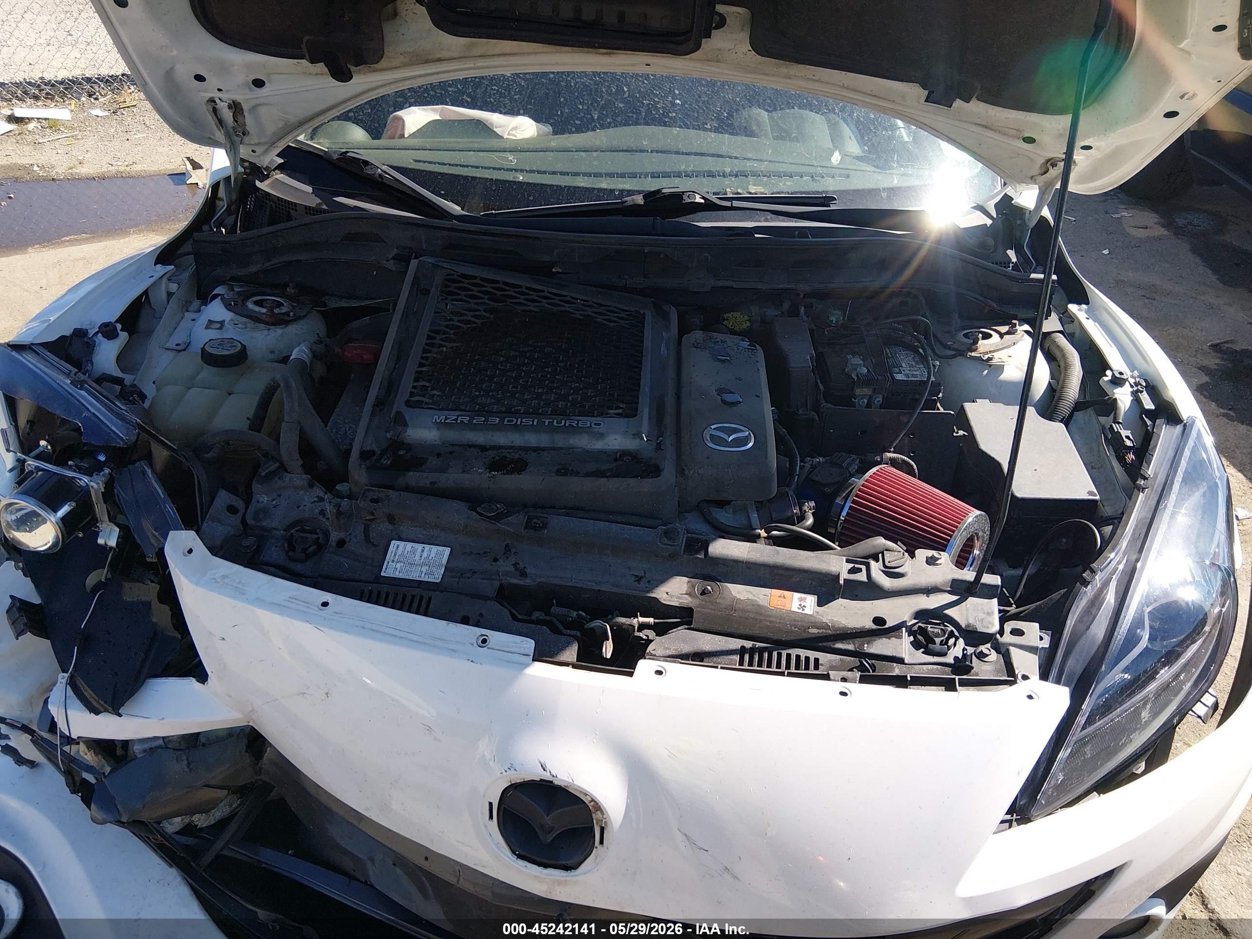 2012 Mazda Mazdaspeed3 Touring White vin: JM1BL1L38C1646977