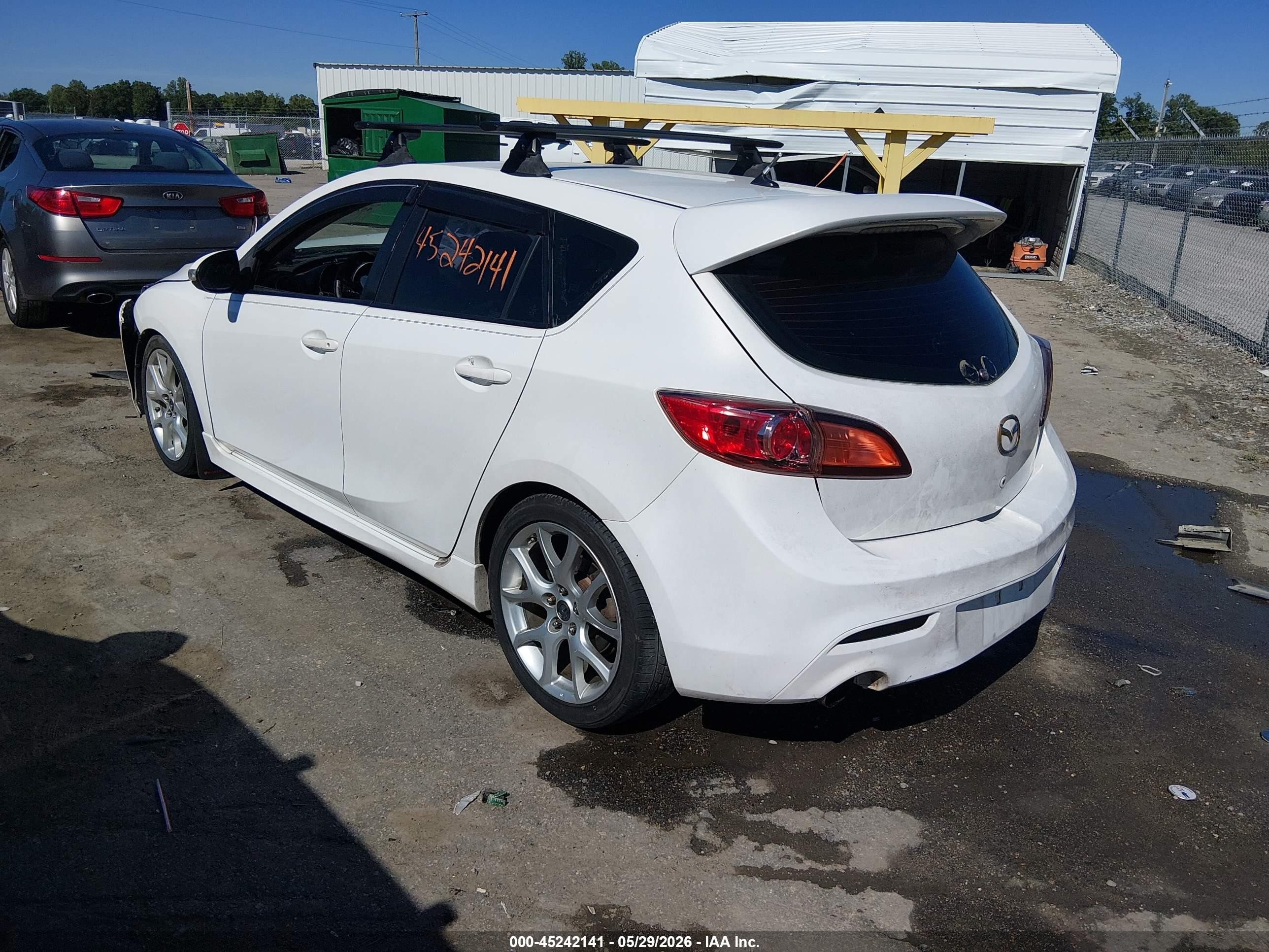 2012 Mazda Mazdaspeed3 Touring White vin: JM1BL1L38C1646977