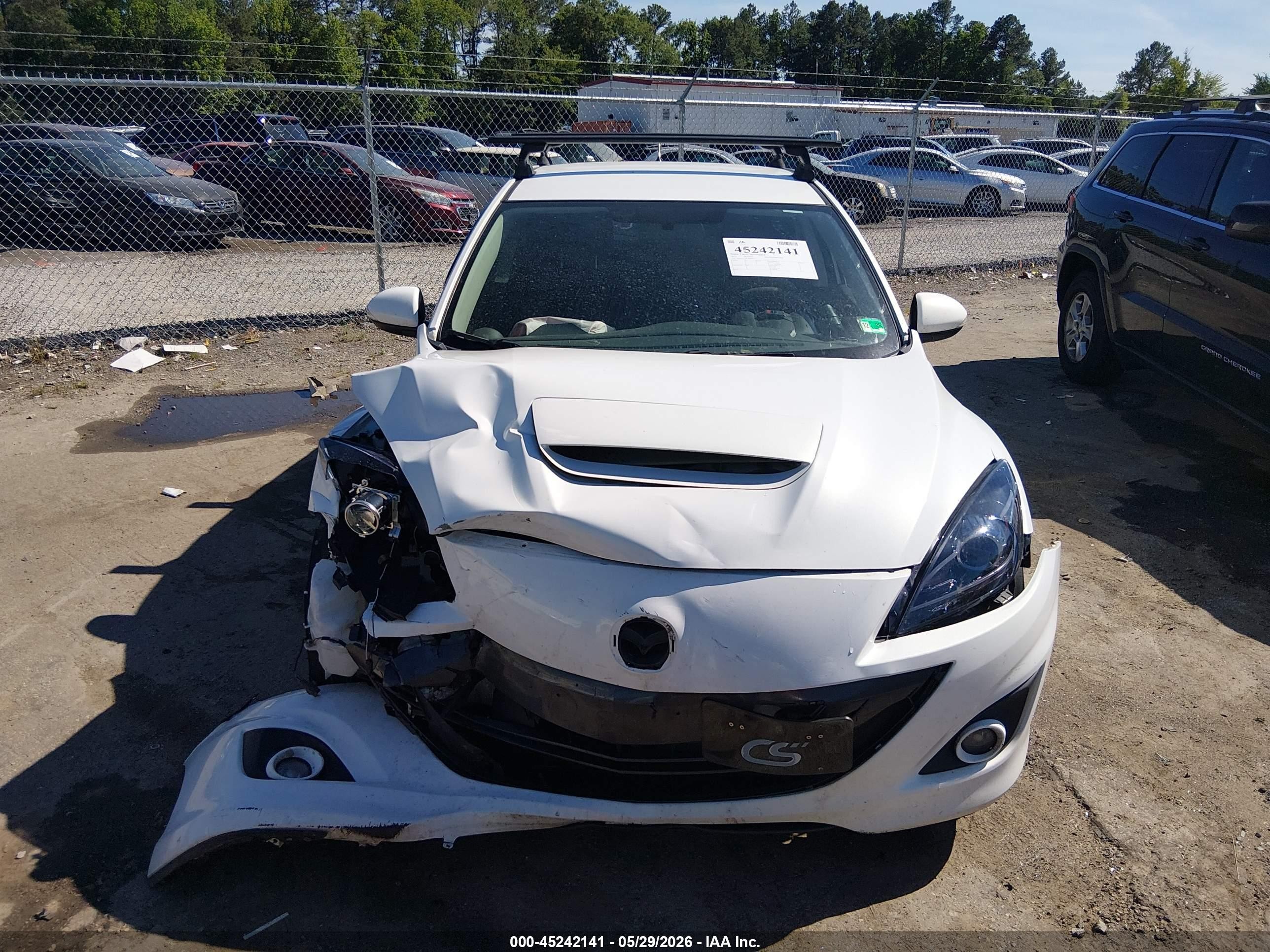 2012 Mazda Mazdaspeed3 Touring White vin: JM1BL1L38C1646977