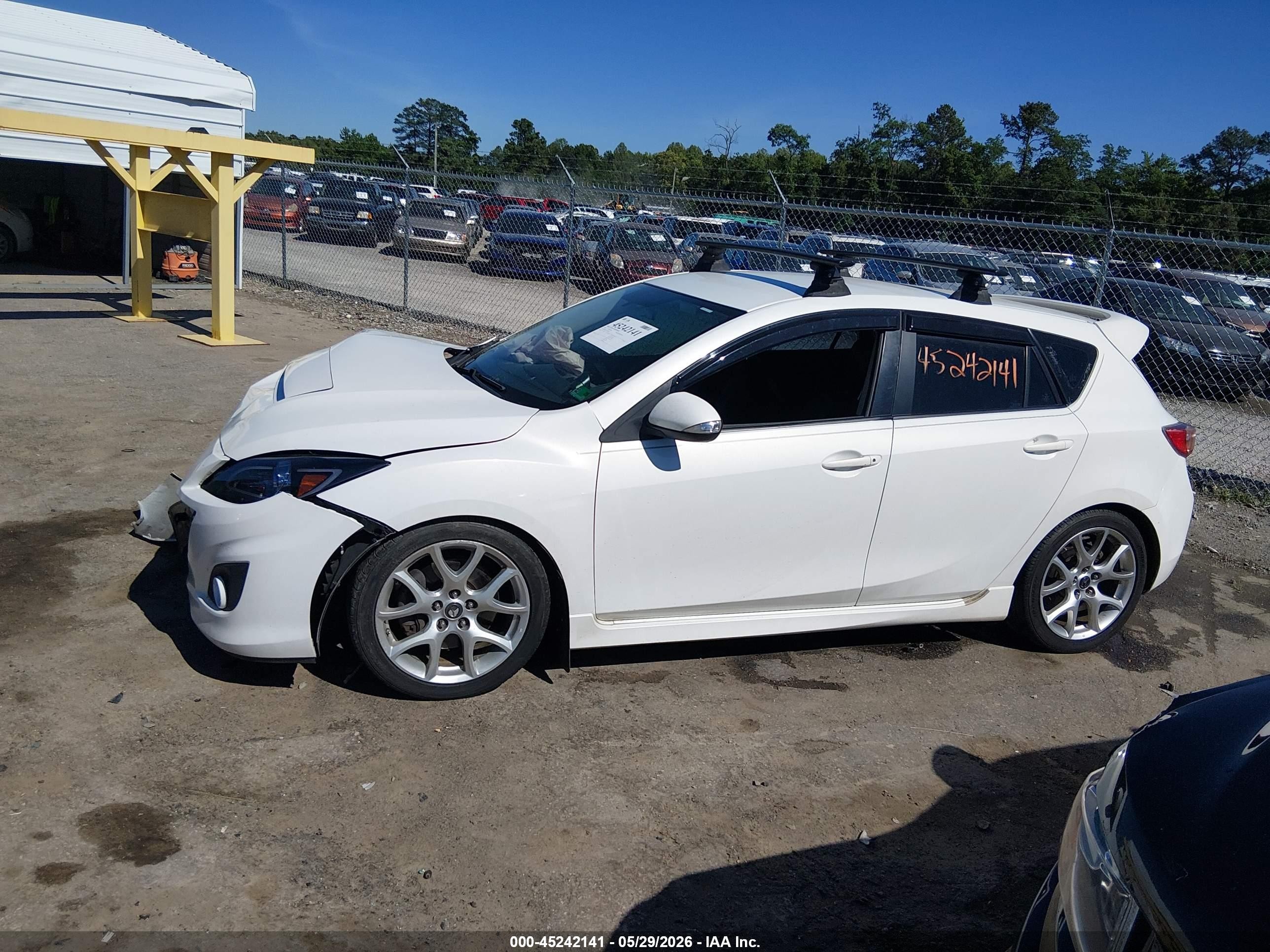 2012 Mazda Mazdaspeed3 Touring White vin: JM1BL1L38C1646977