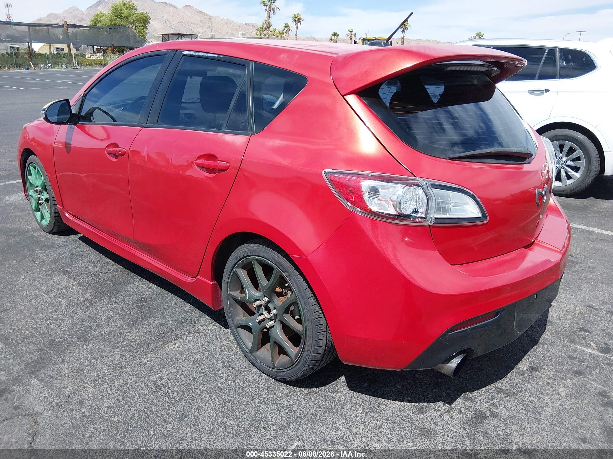 2013 Mazda Mazdaspeed3 Touring Red vin: JM1BL1L40D1762636