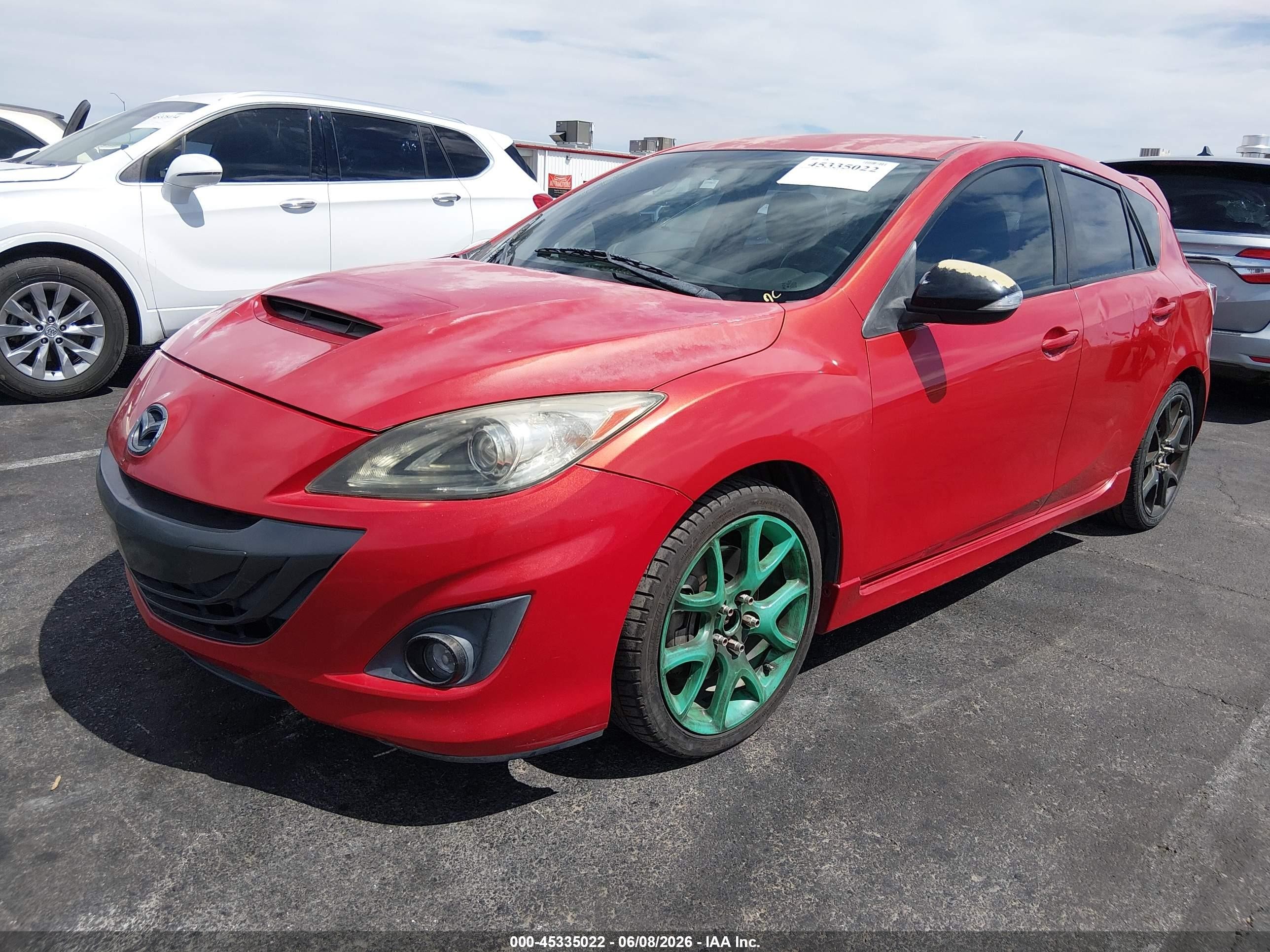 2013 Mazda Mazdaspeed3 Touring Red vin: JM1BL1L40D1762636
