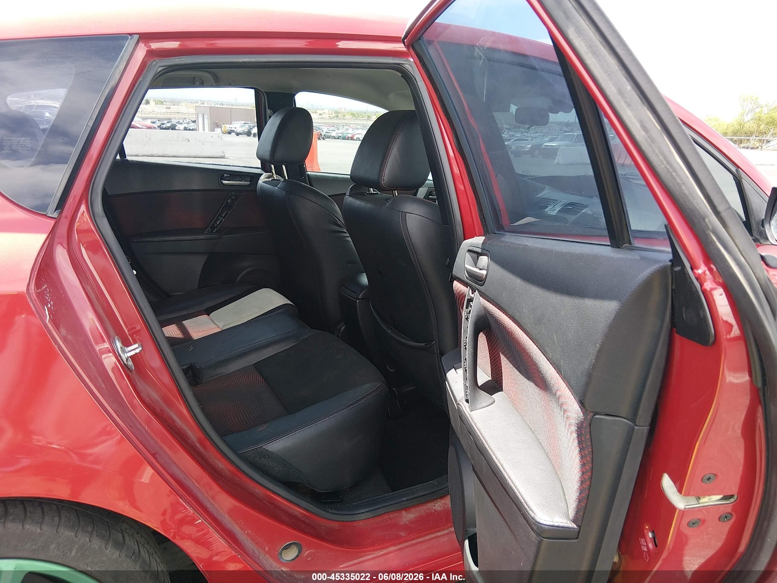 2013 Mazda Mazdaspeed3 Touring Red vin: JM1BL1L40D1762636