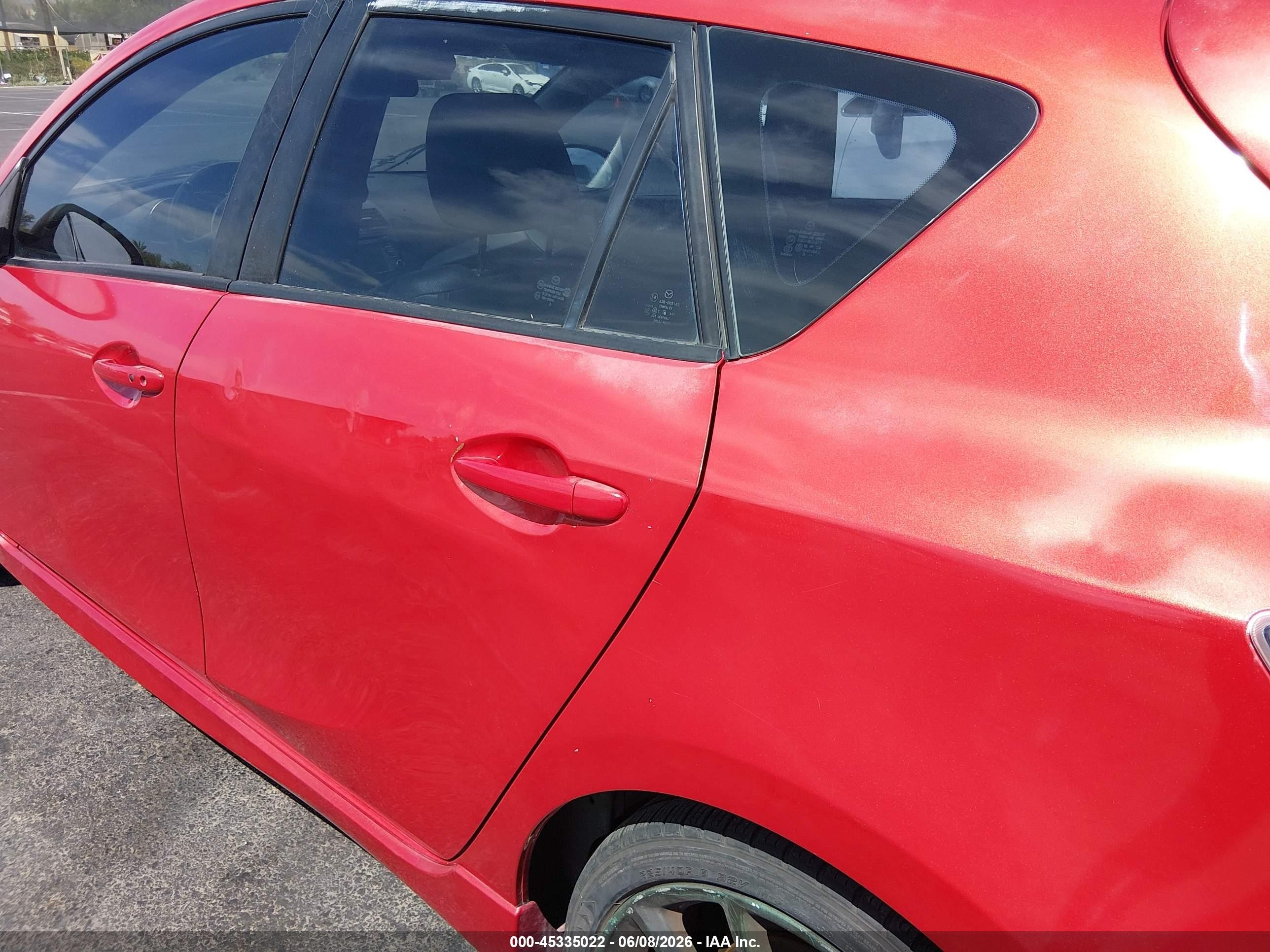 2013 Mazda Mazdaspeed3 Touring Red vin: JM1BL1L40D1762636