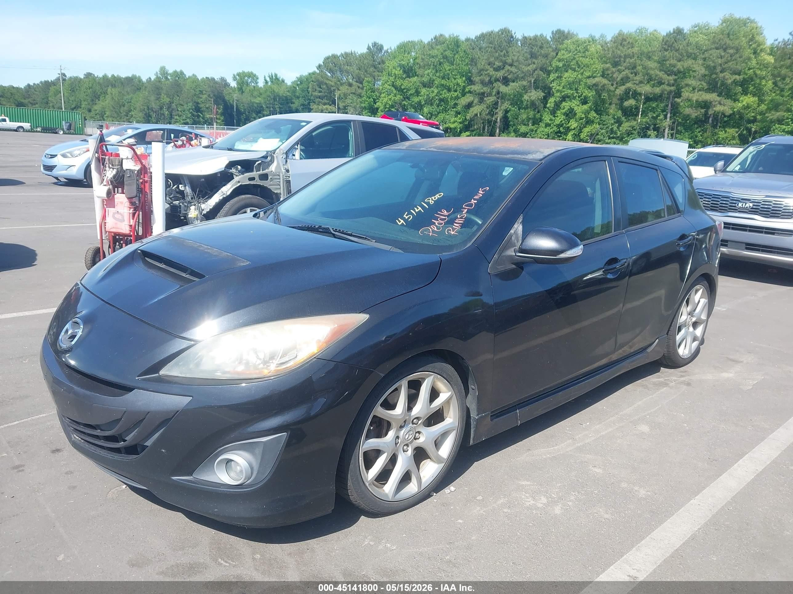 2012 Mazda Mazdaspeed3 Touring Black vin: JM1BL1L41C1609181