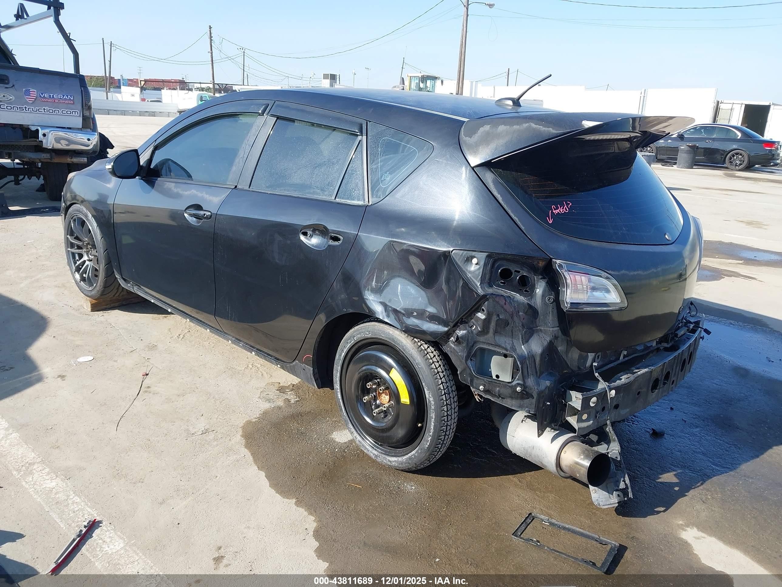 2012 Mazda Mazdaspeed3 Touring Черный vin: JM1BL1L42C1556958