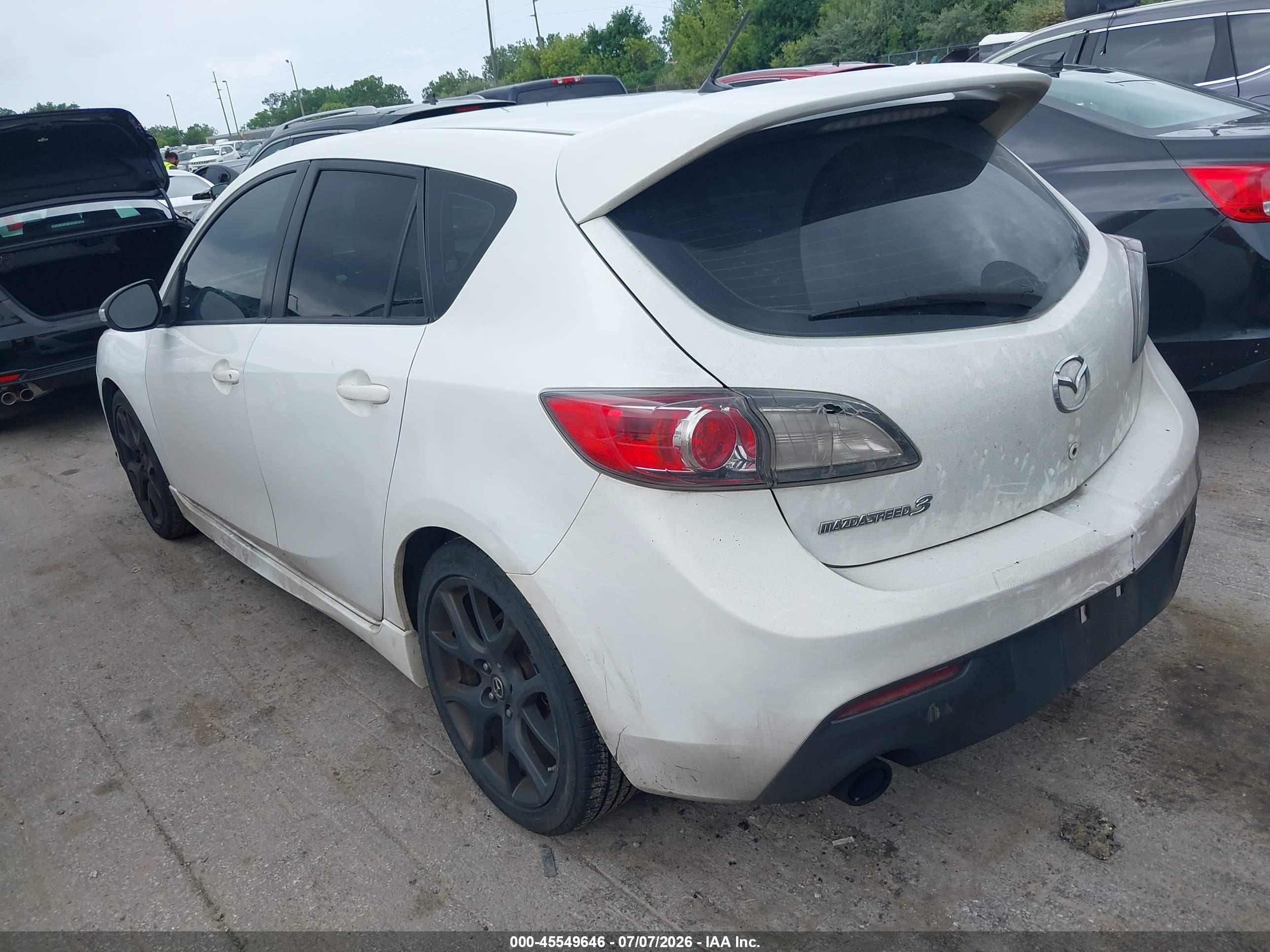 2013 Mazda Mazdaspeed3 Touring White vin: JM1BL1L42D1826322