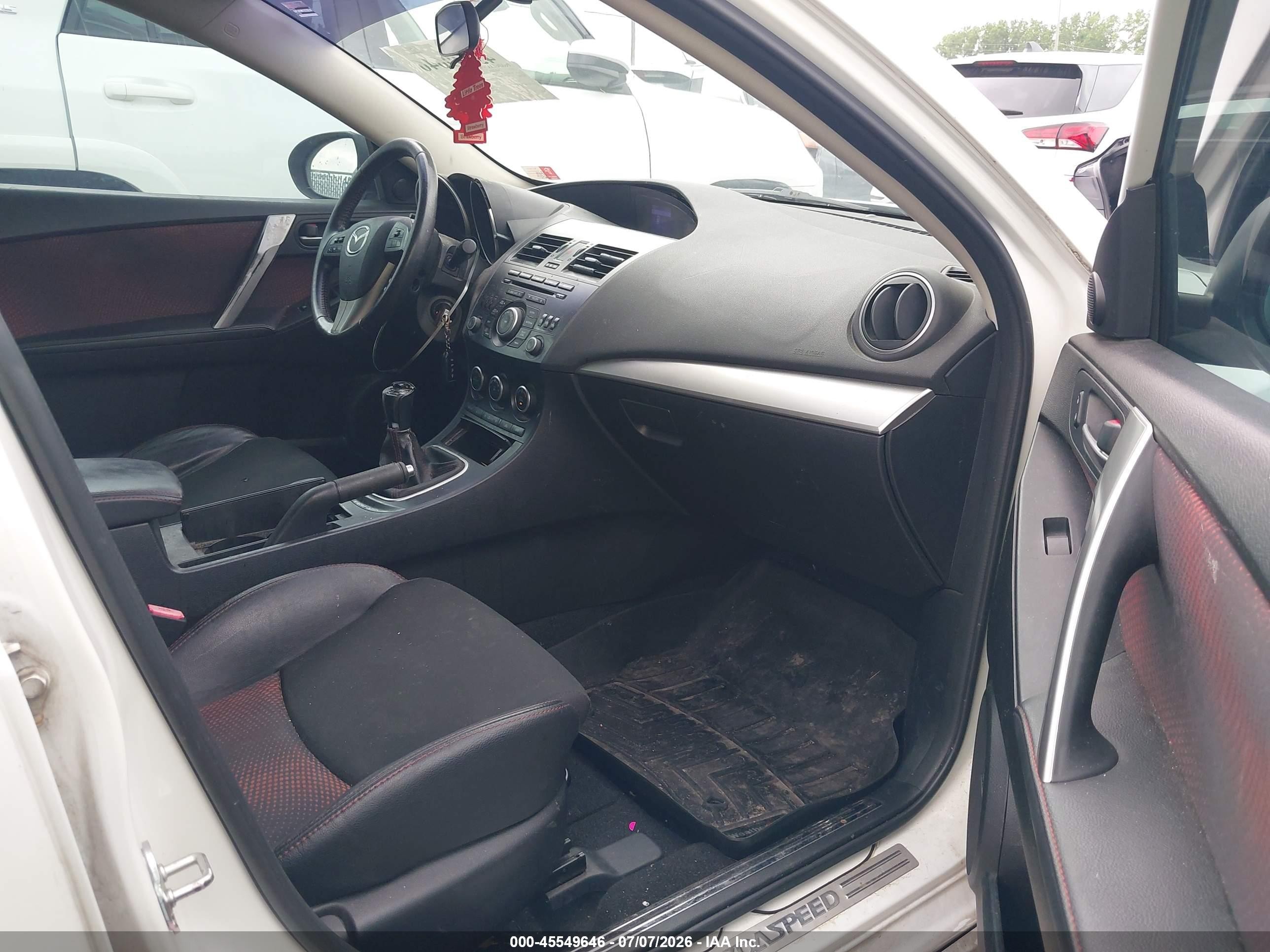 2013 Mazda Mazdaspeed3 Touring White vin: JM1BL1L42D1826322