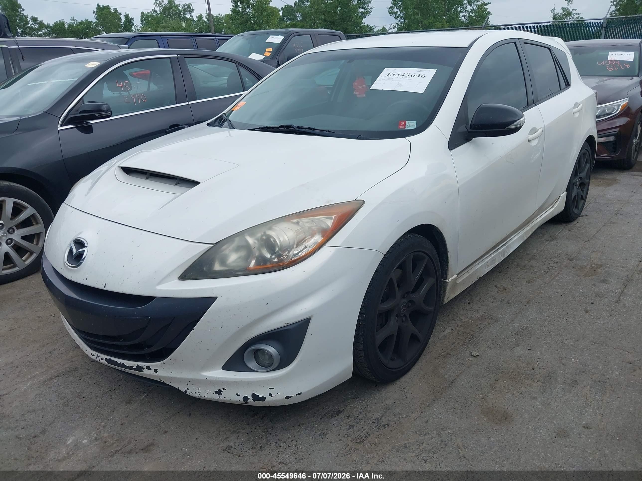 2013 Mazda Mazdaspeed3 Touring White vin: JM1BL1L42D1826322