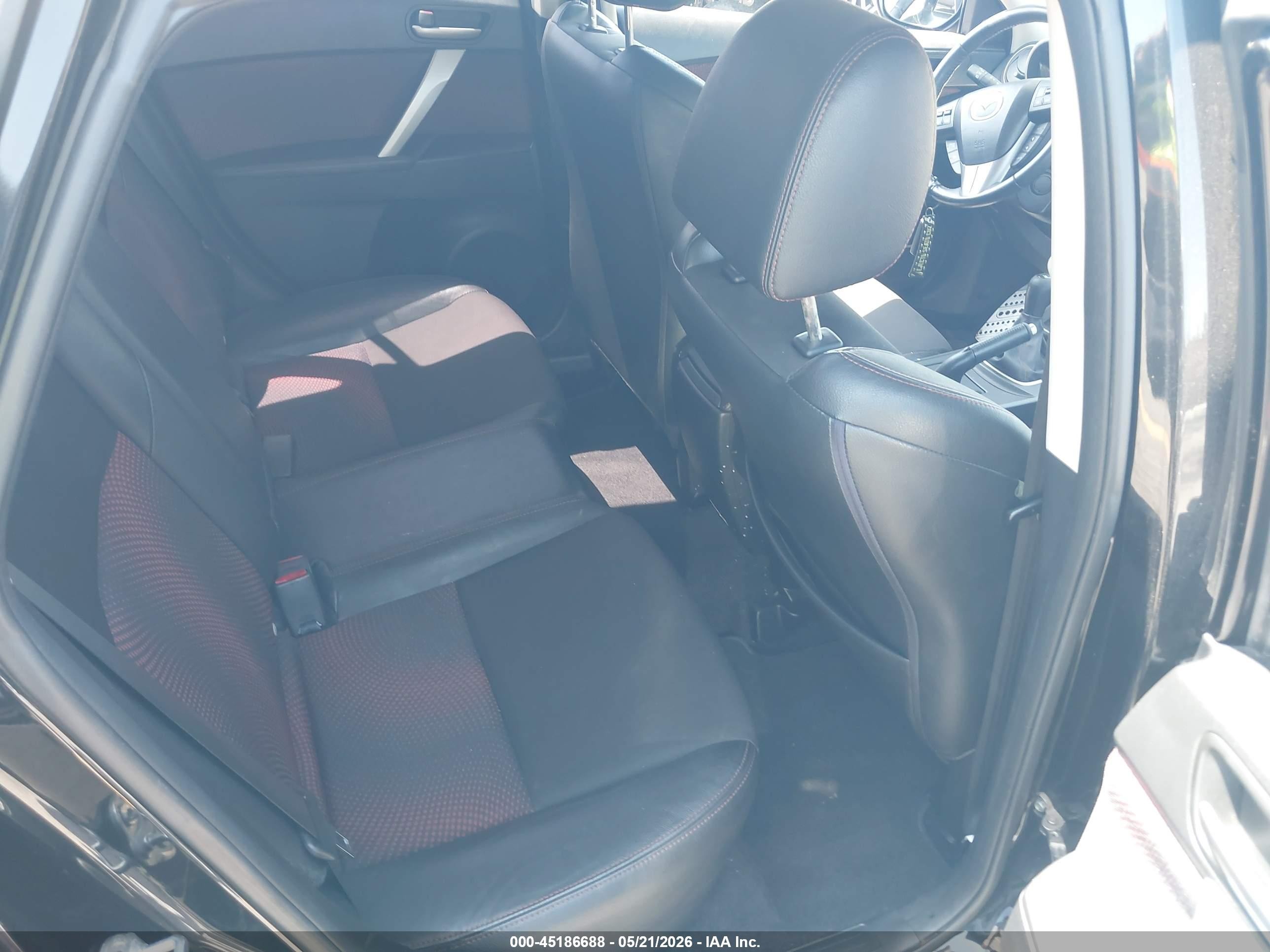 2012 Mazda Mazdaspeed3 Touring Черный vin: JM1BL1L43C1531504
