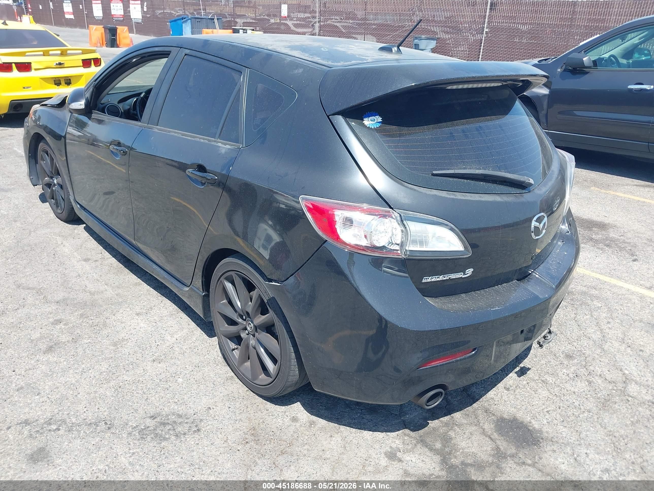 2012 Mazda Mazdaspeed3 Touring Черный vin: JM1BL1L43C1531504