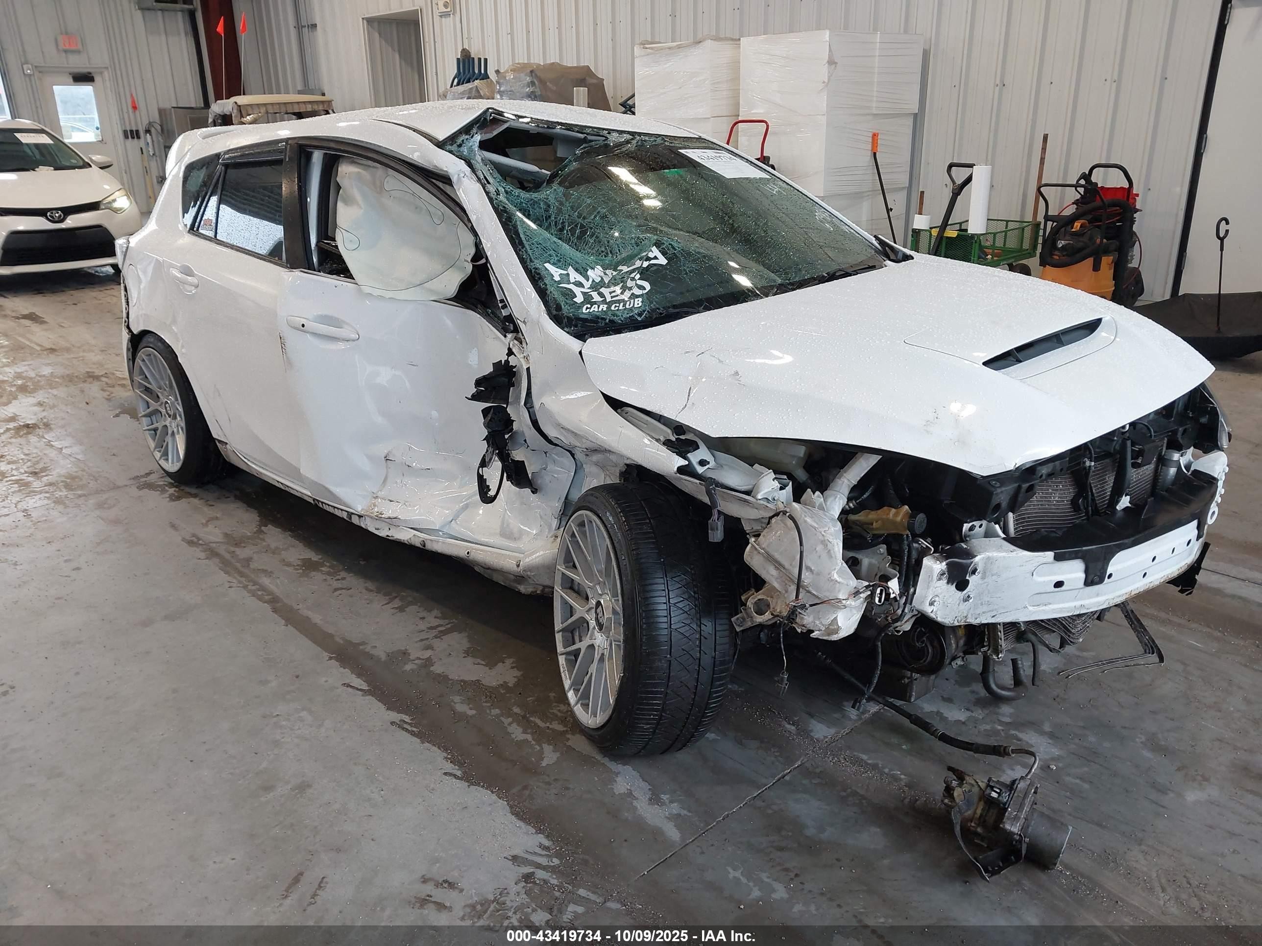 2012 Mazda Mazdaspeed3 Touring Белый vin: JM1BL1L44C1679824