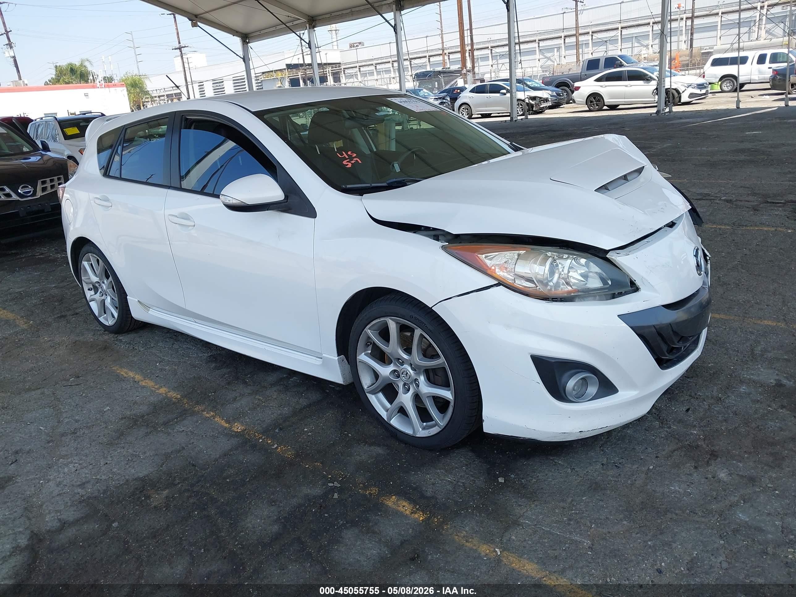 2012 Mazda Mazdaspeed3 Touring Белый vin: JM1BL1L44C1685963