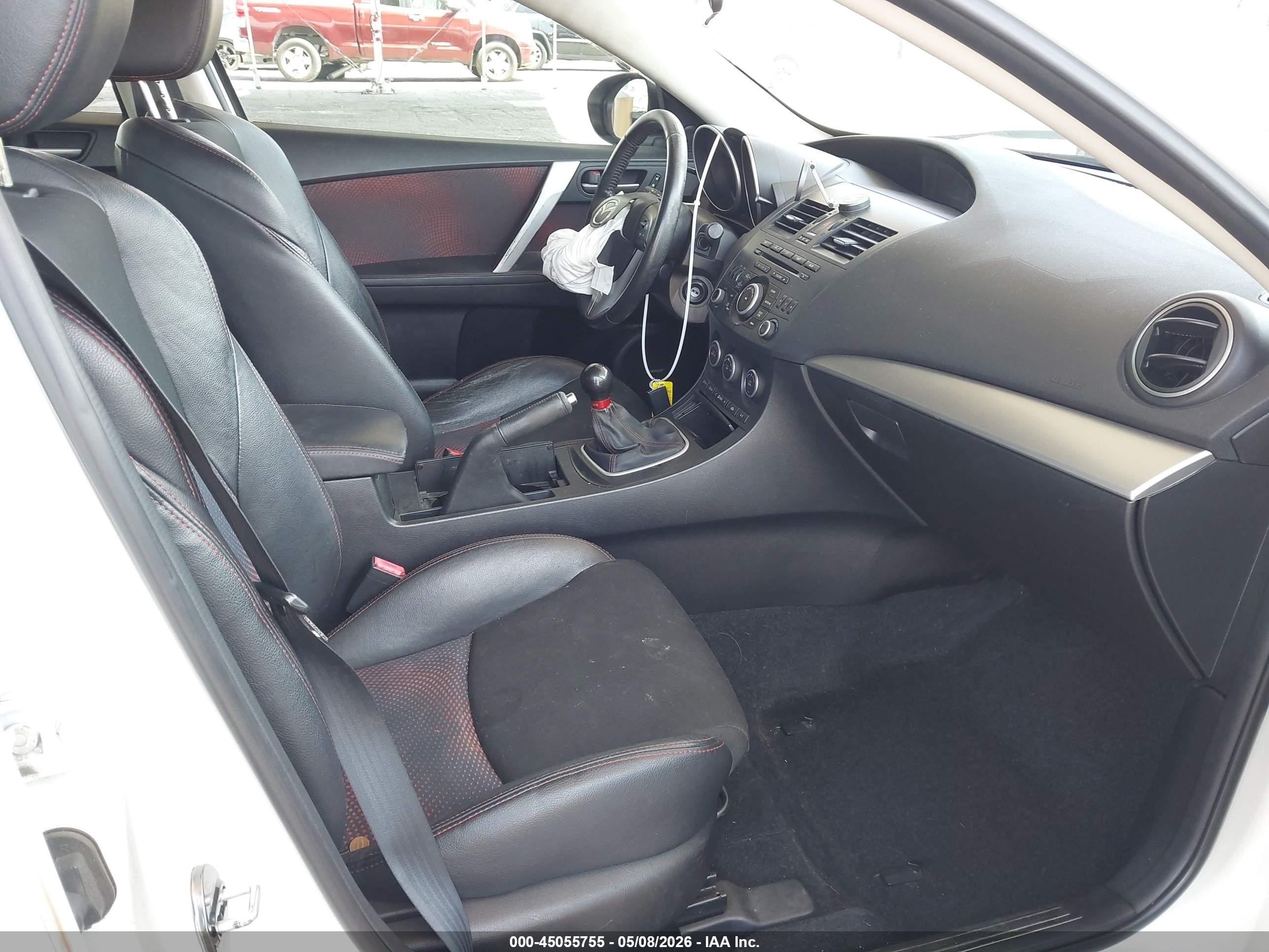 2012 Mazda Mazdaspeed3 Touring Белый vin: JM1BL1L44C1685963
