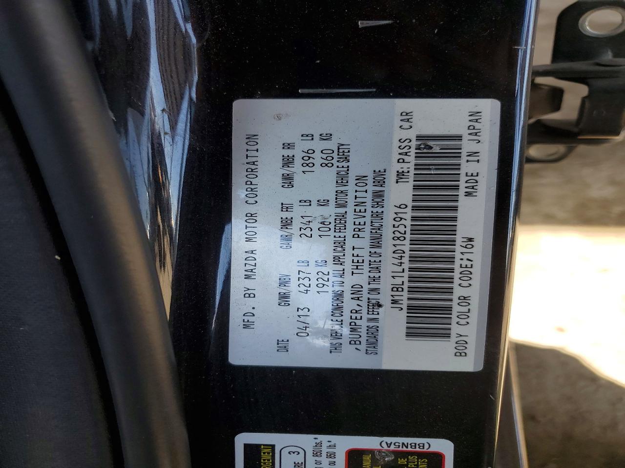 2013 Mazda Speed 3 Black vin: JM1BL1L44D1825916