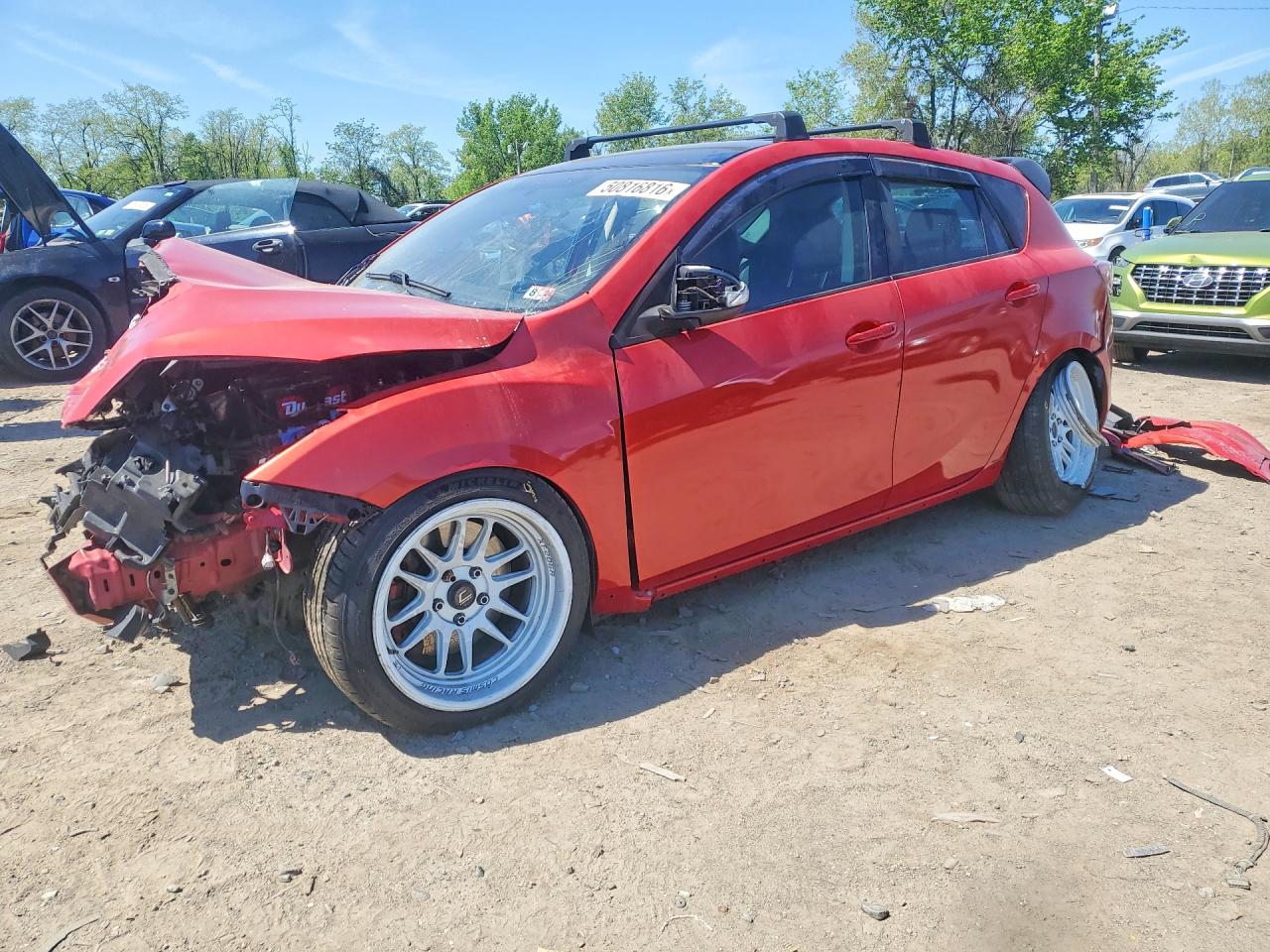 2012 Mazda Speed 3 Red vin: JM1BL1L46C1597920