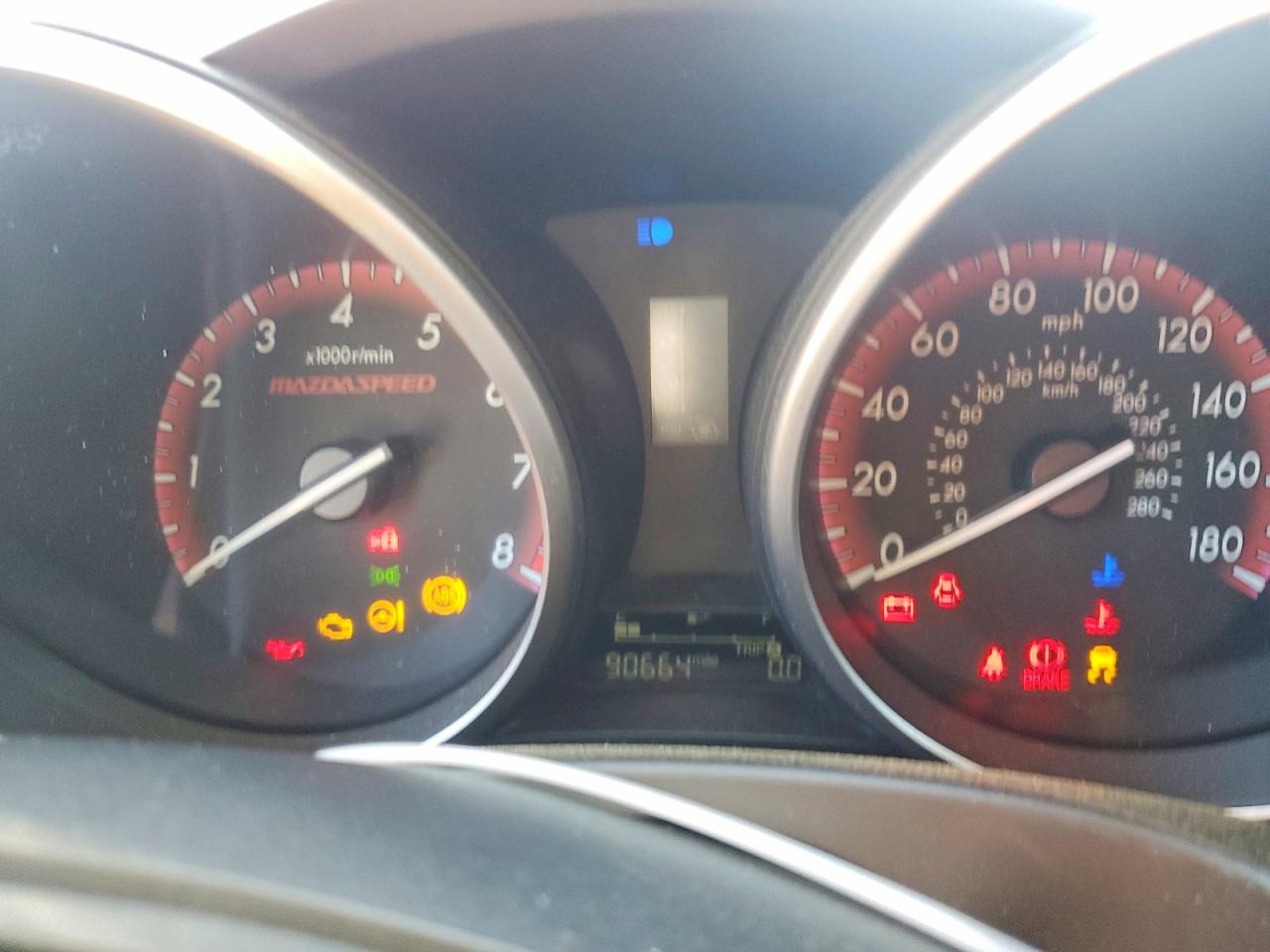 2012 Mazda Speed 3 Red vin: JM1BL1L46C1597920