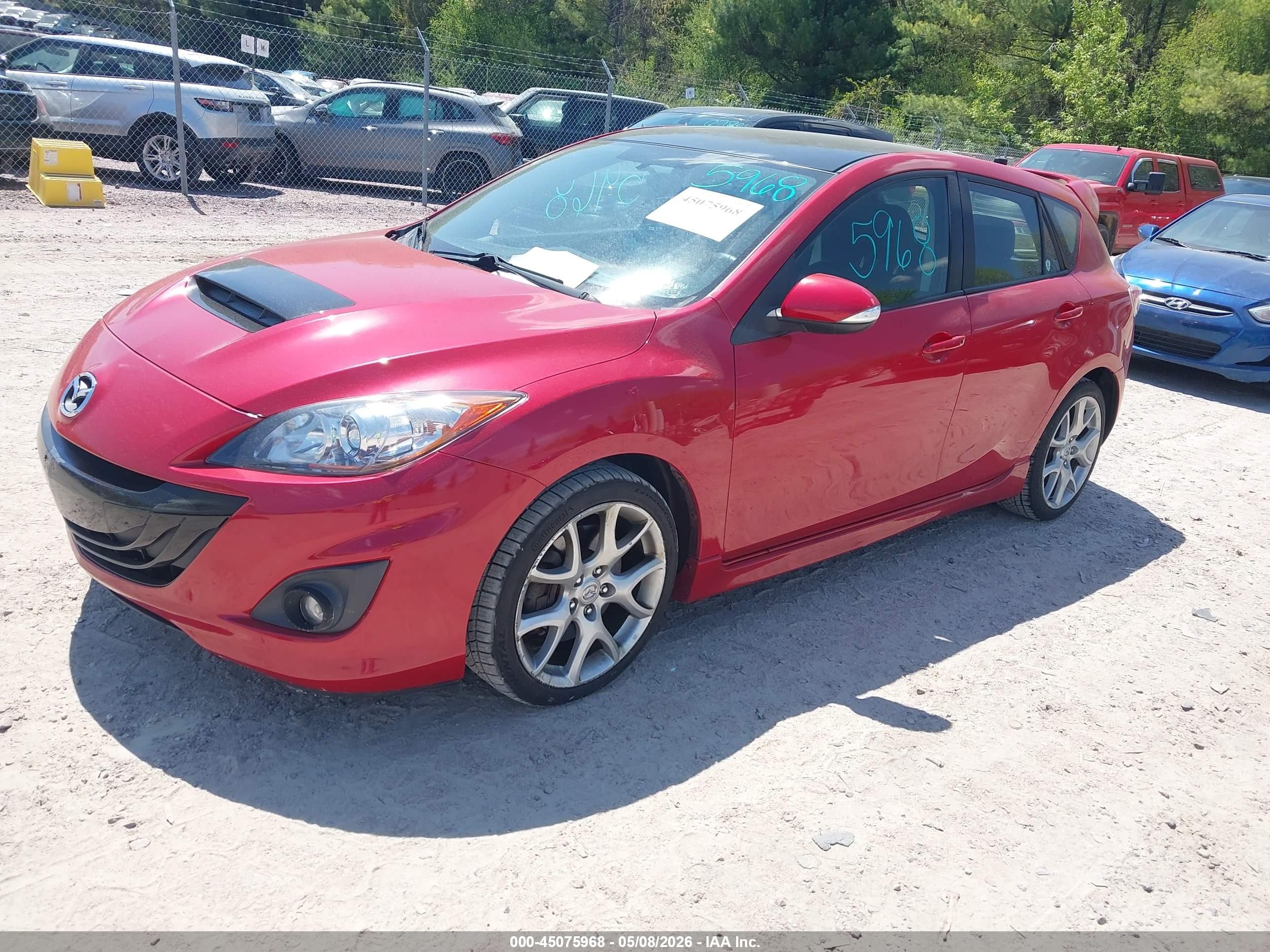 2012 Mazda Mazdaspeed3 Touring Красный vin: JM1BL1L46C1614960