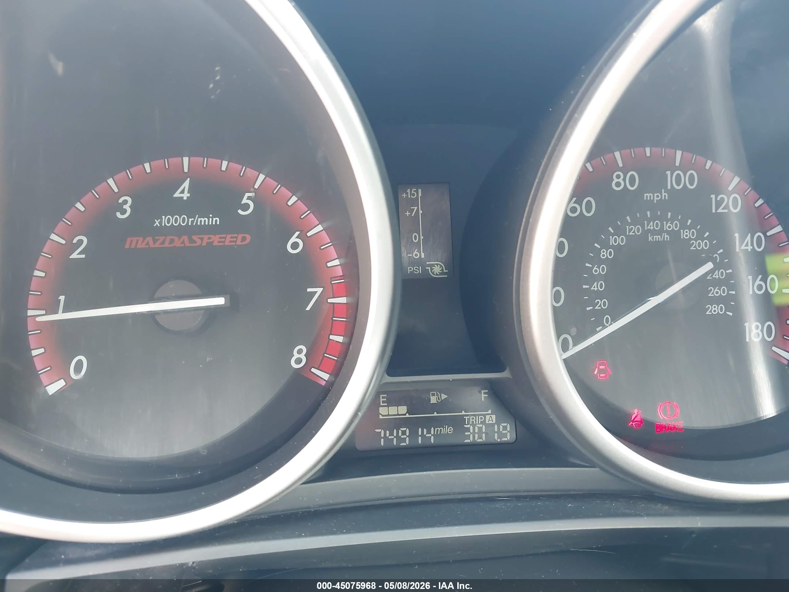 2012 Mazda Mazdaspeed3 Touring Красный vin: JM1BL1L46C1614960