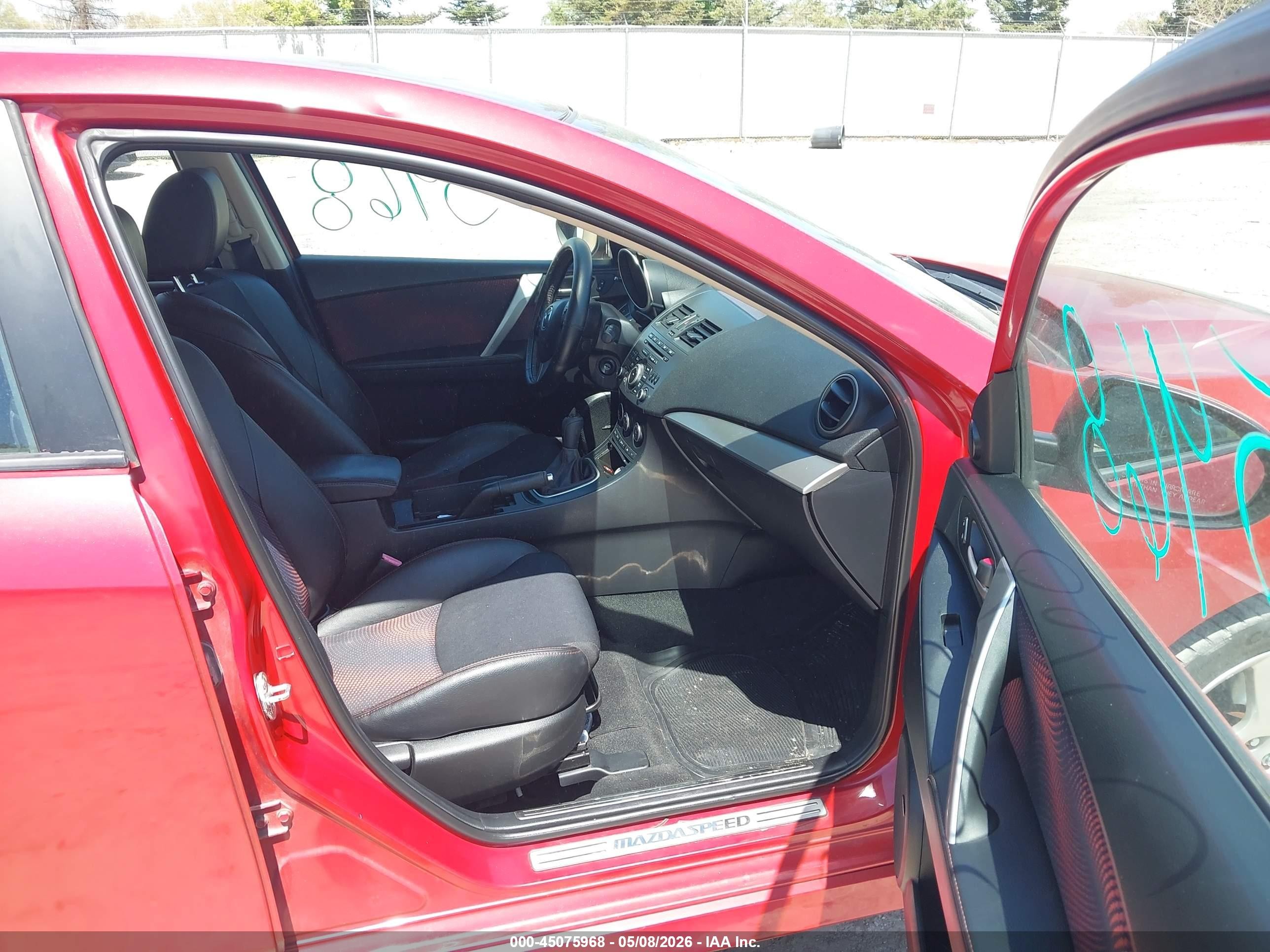 2012 Mazda Mazdaspeed3 Touring Красный vin: JM1BL1L46C1614960