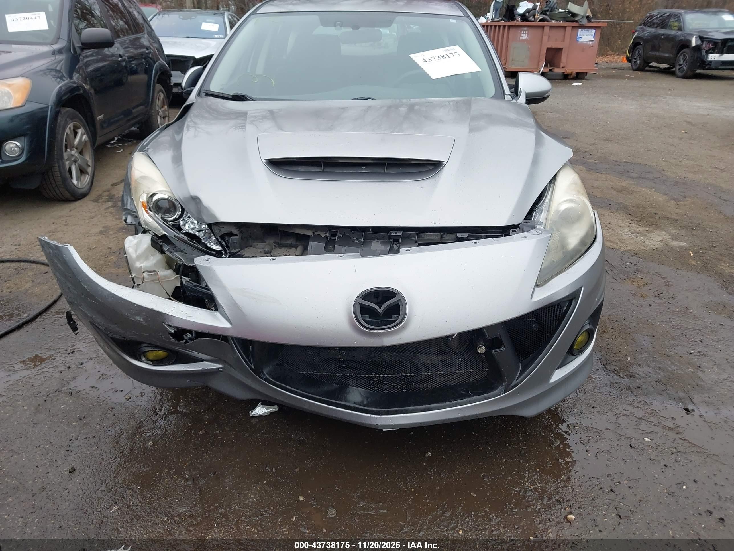 2012 Mazda Mazdaspeed3 Touring Silver vin: JM1BL1L46C1691151