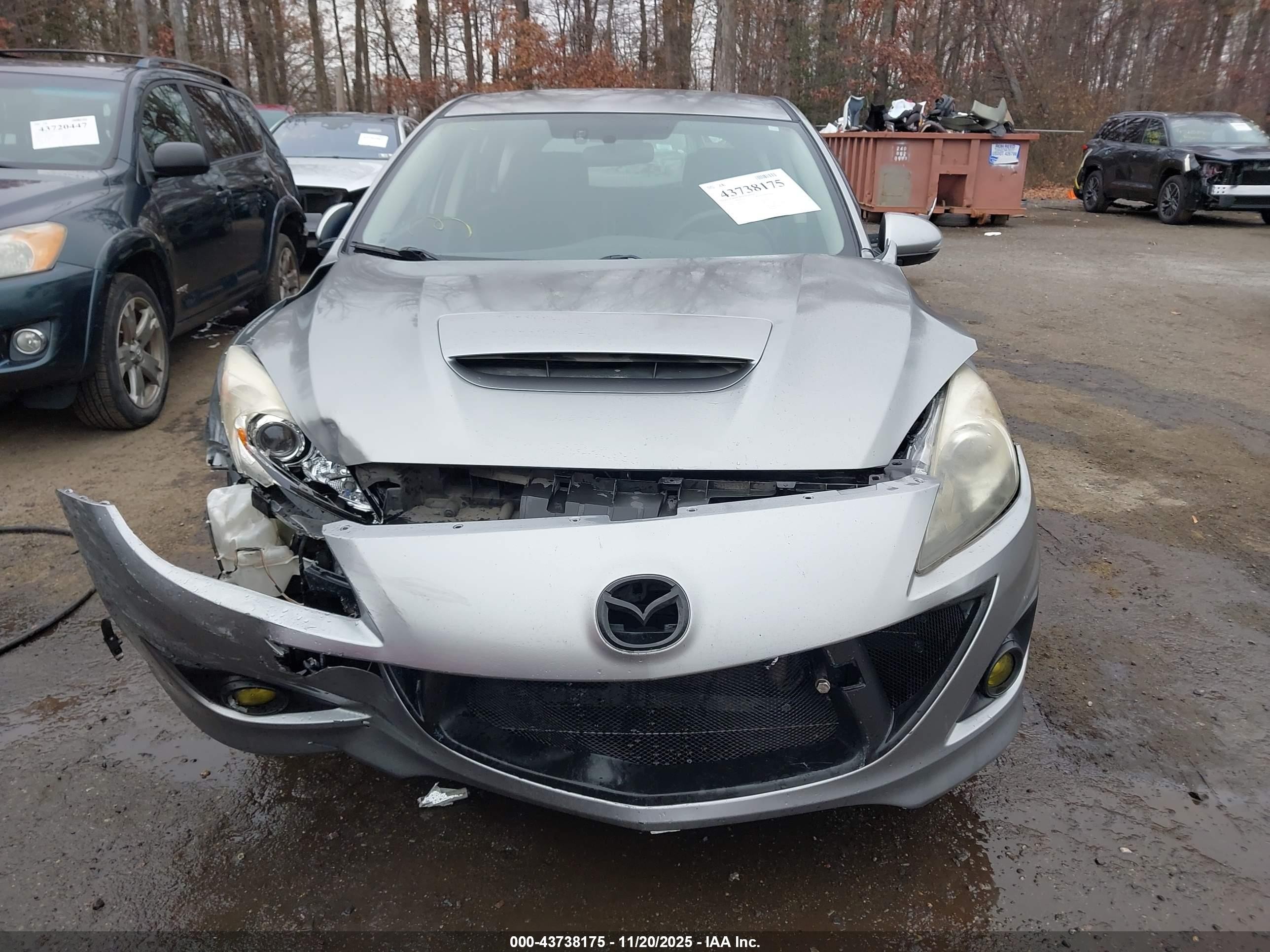2012 Mazda Mazdaspeed3 Touring Silver vin: JM1BL1L46C1691151