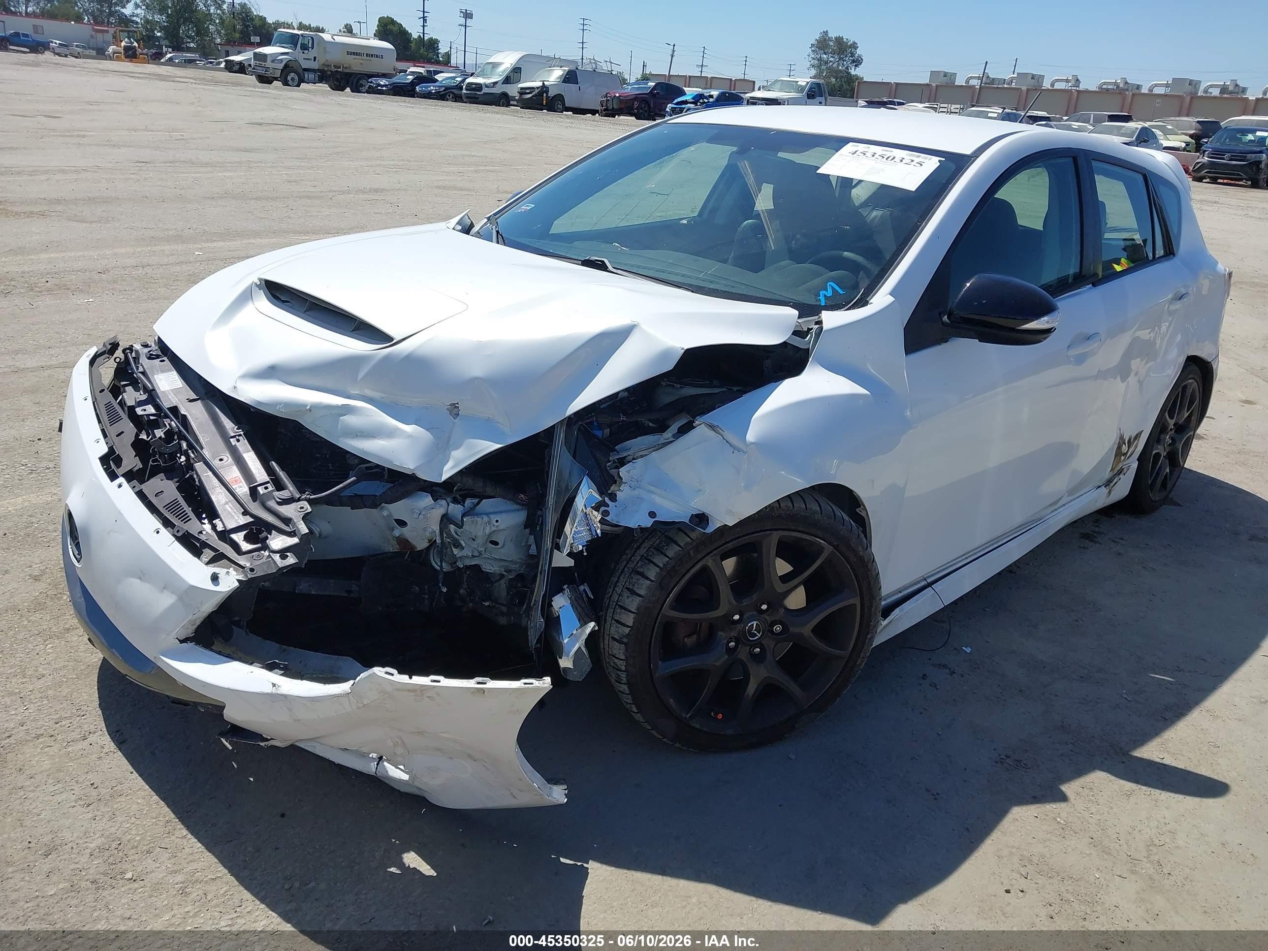 2013 Mazda Mazdaspeed3 Touring White vin: JM1BL1L46D1731424