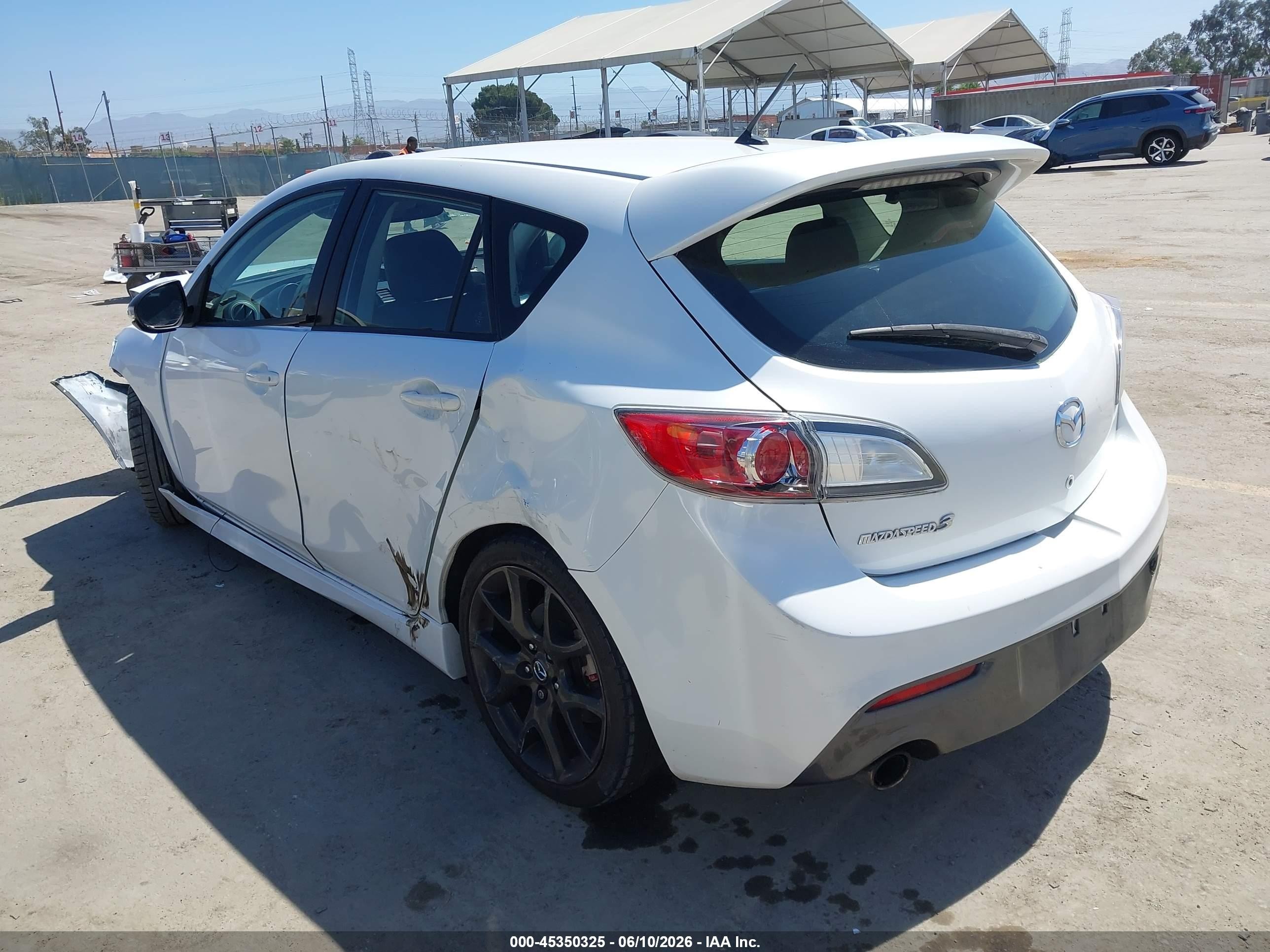 2013 Mazda Mazdaspeed3 Touring White vin: JM1BL1L46D1731424