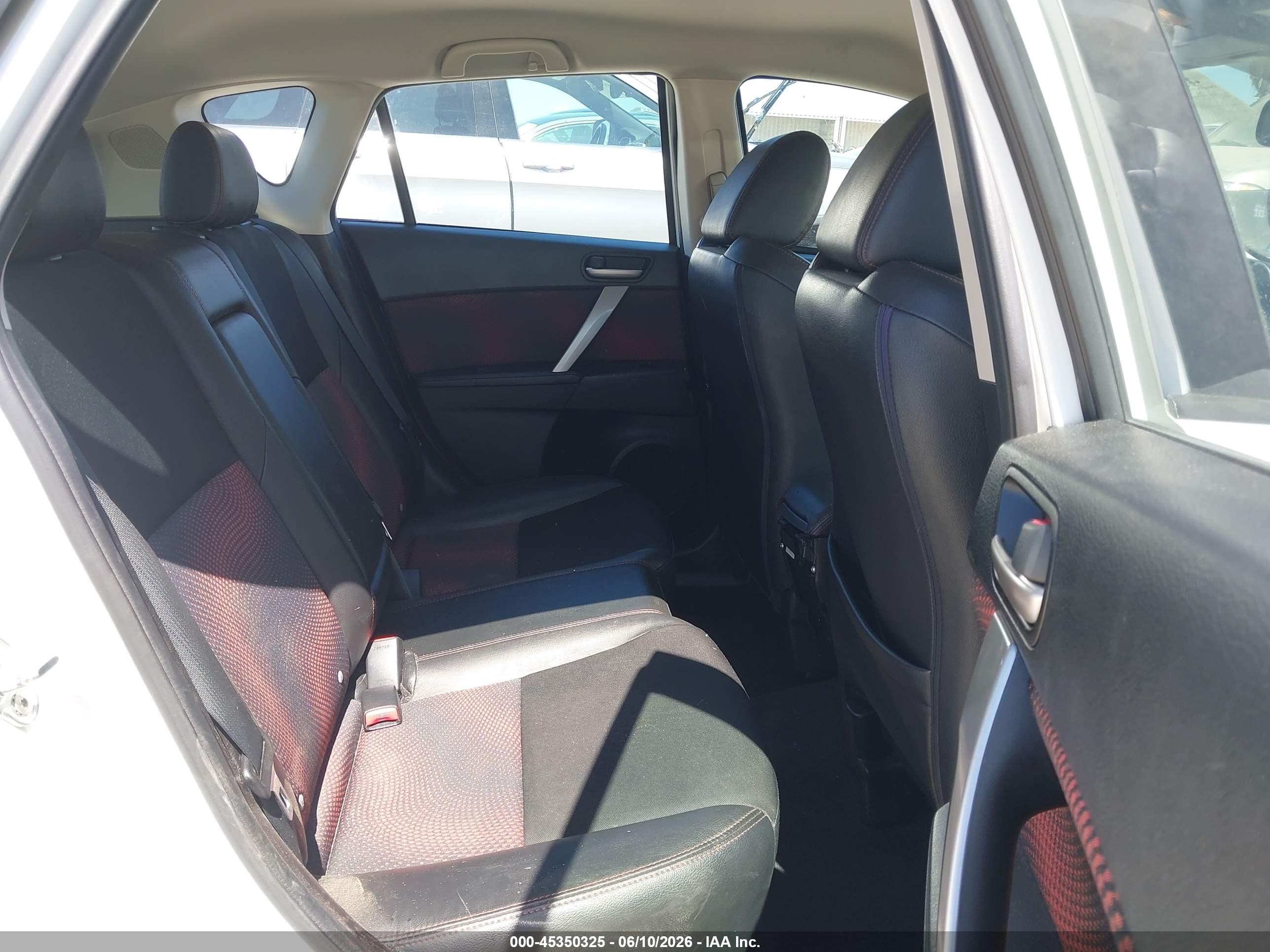 2013 Mazda Mazdaspeed3 Touring White vin: JM1BL1L46D1731424