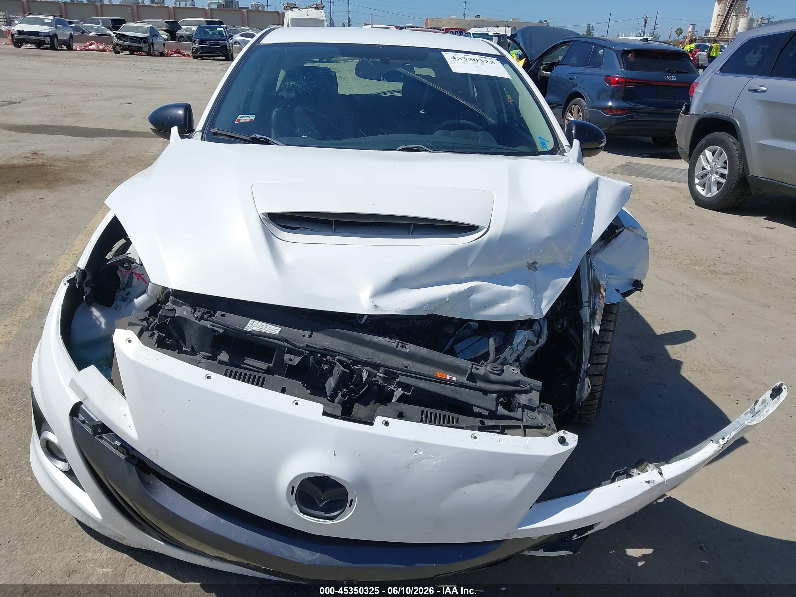 2013 Mazda Mazdaspeed3 Touring White vin: JM1BL1L46D1731424
