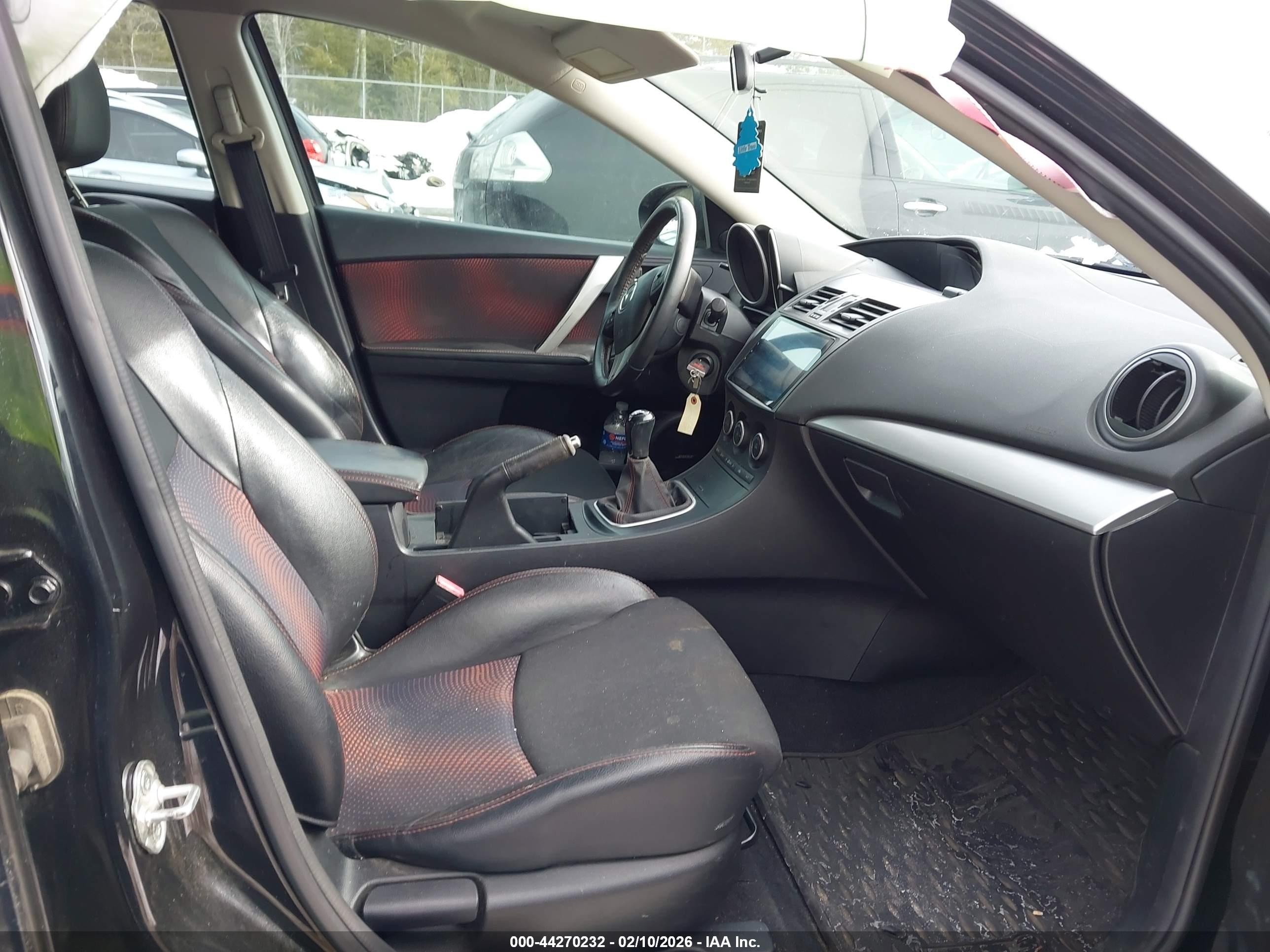2012 Mazda Mazdaspeed3 Touring Black vin: JM1BL1L48C1684542