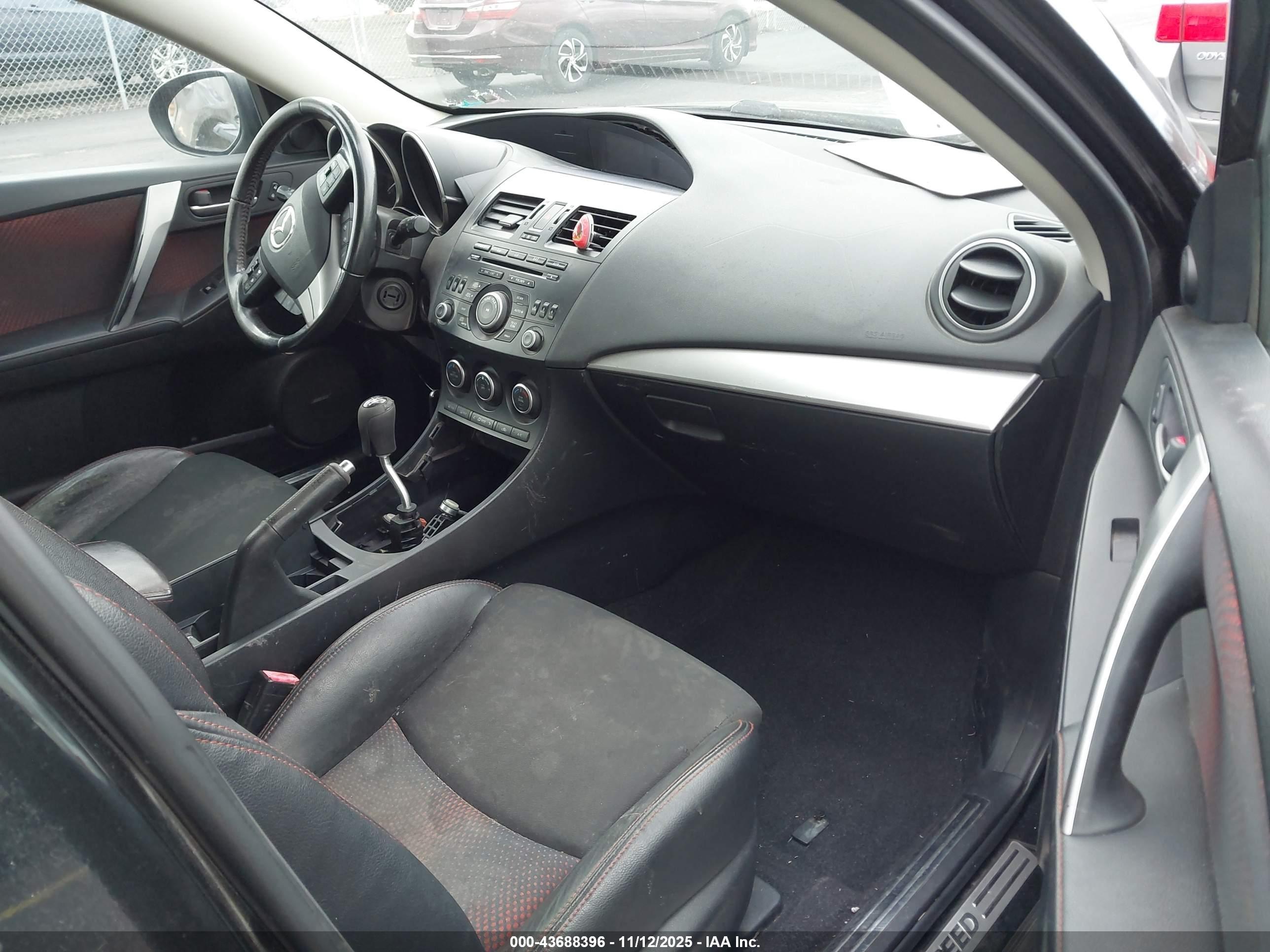 2012 Mazda Mazdaspeed3 Touring Black vin: JM1BL1L49C1679141