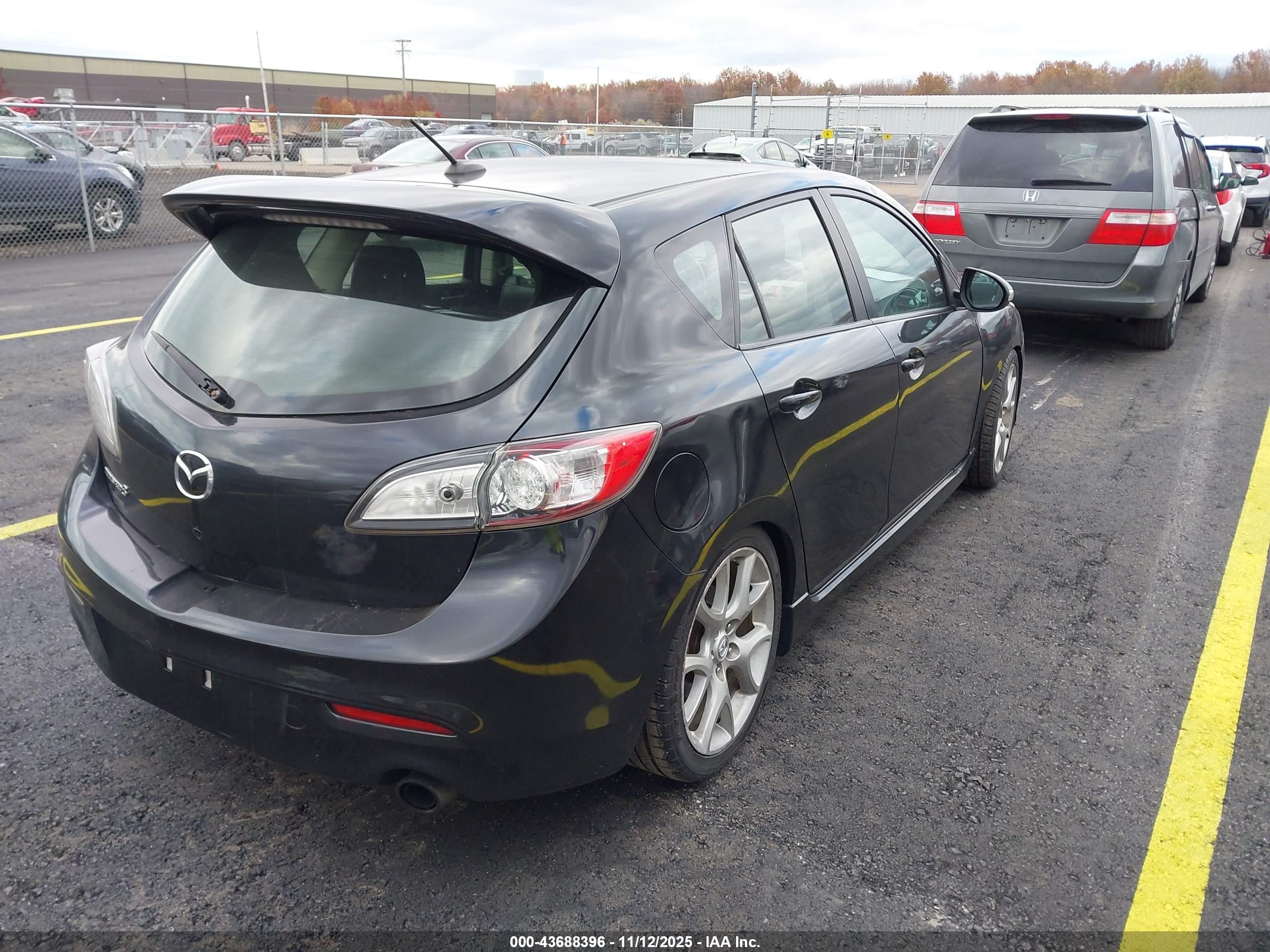 2012 Mazda Mazdaspeed3 Touring Black vin: JM1BL1L49C1679141