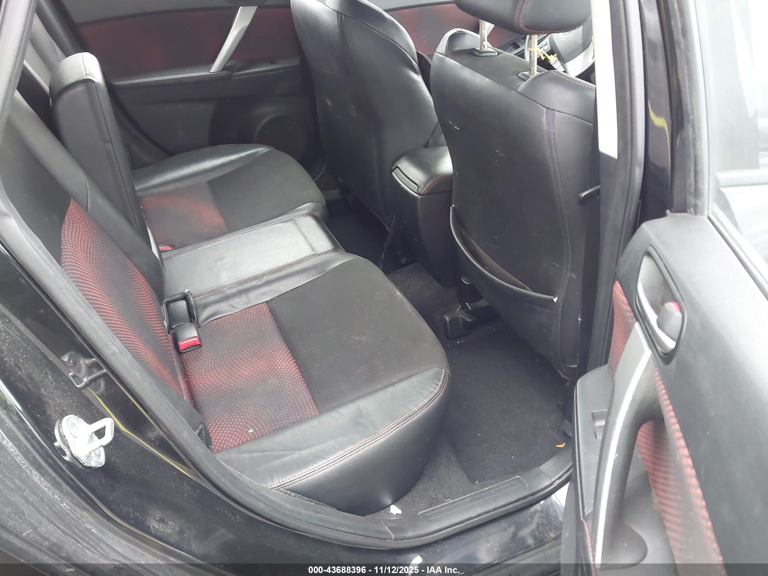 2012 Mazda Mazdaspeed3 Touring Black vin: JM1BL1L49C1679141