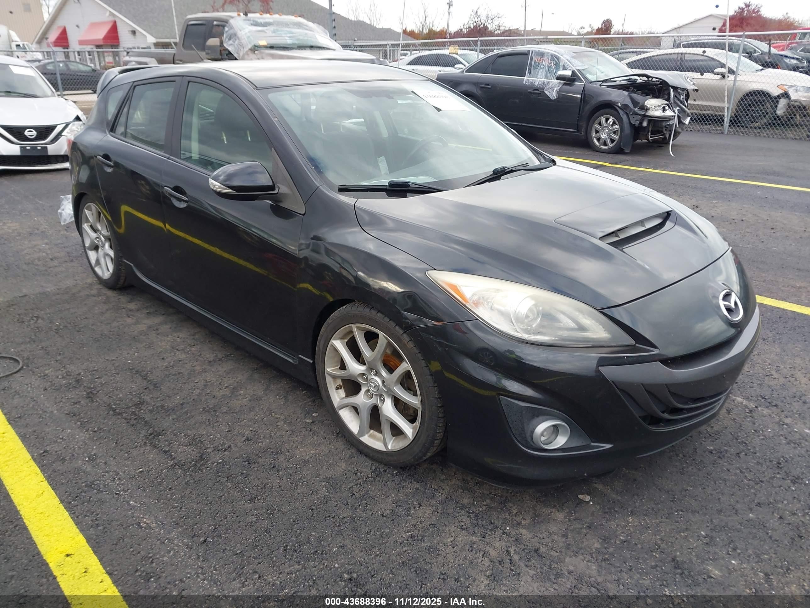 2012 Mazda Mazdaspeed3 Touring Black vin: JM1BL1L49C1679141