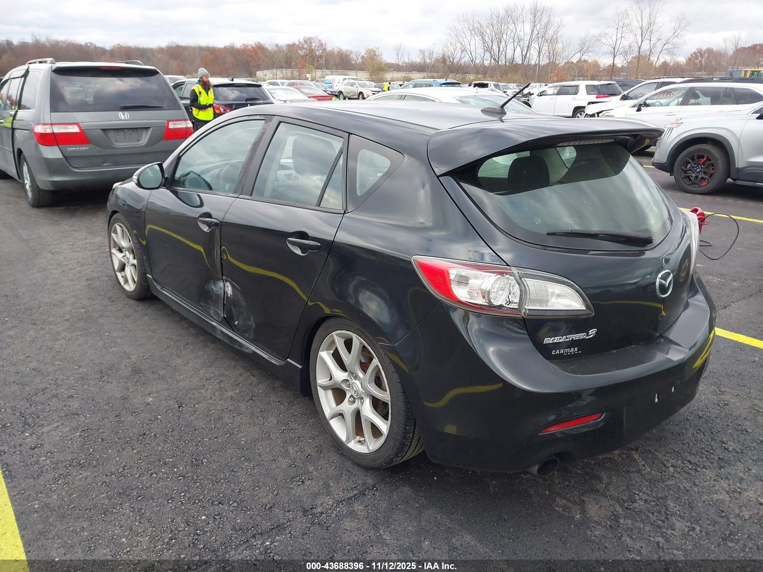 2012 Mazda Mazdaspeed3 Touring Black vin: JM1BL1L49C1679141