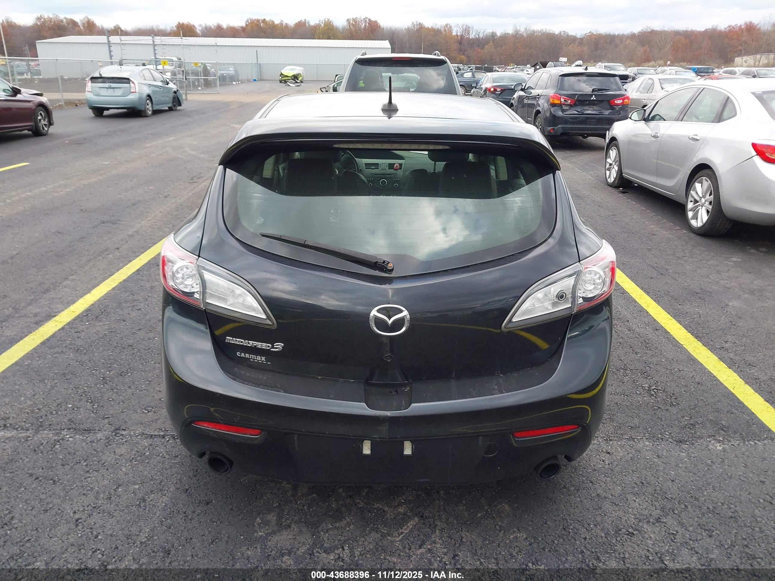 2012 Mazda Mazdaspeed3 Touring Black vin: JM1BL1L49C1679141