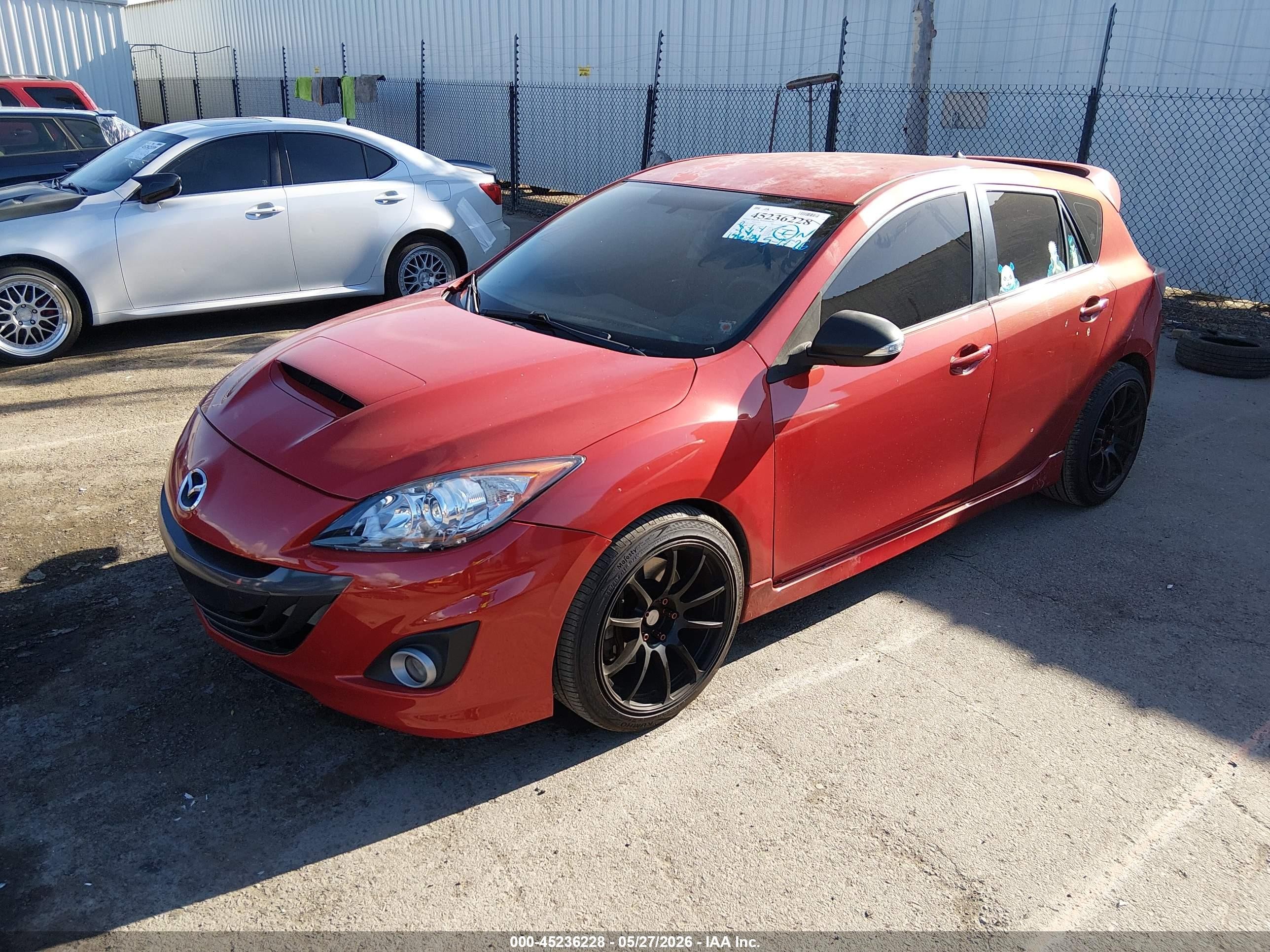2013 Mazda Mazdaspeed3 Touring Red vin: JM1BL1L49D1806245