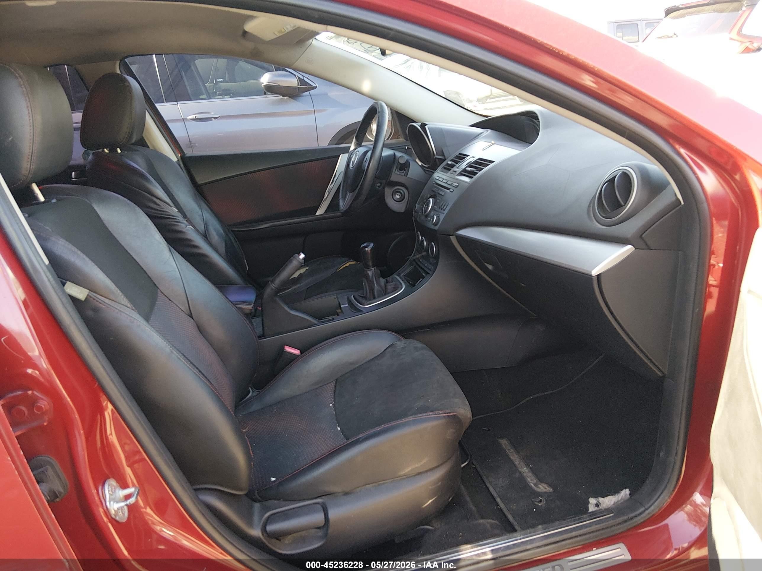 2013 Mazda Mazdaspeed3 Touring Red vin: JM1BL1L49D1806245