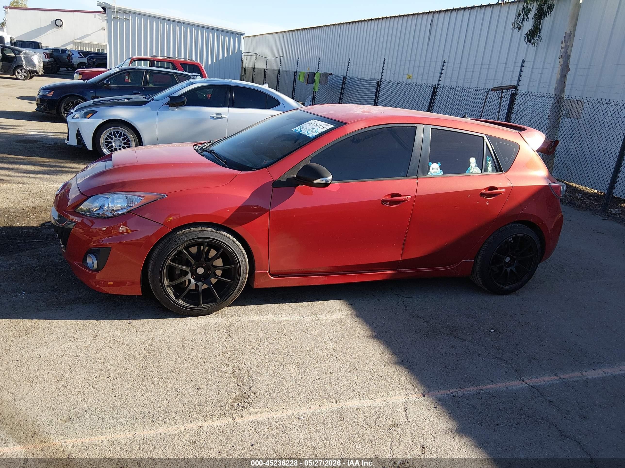 2013 Mazda Mazdaspeed3 Touring Red vin: JM1BL1L49D1806245