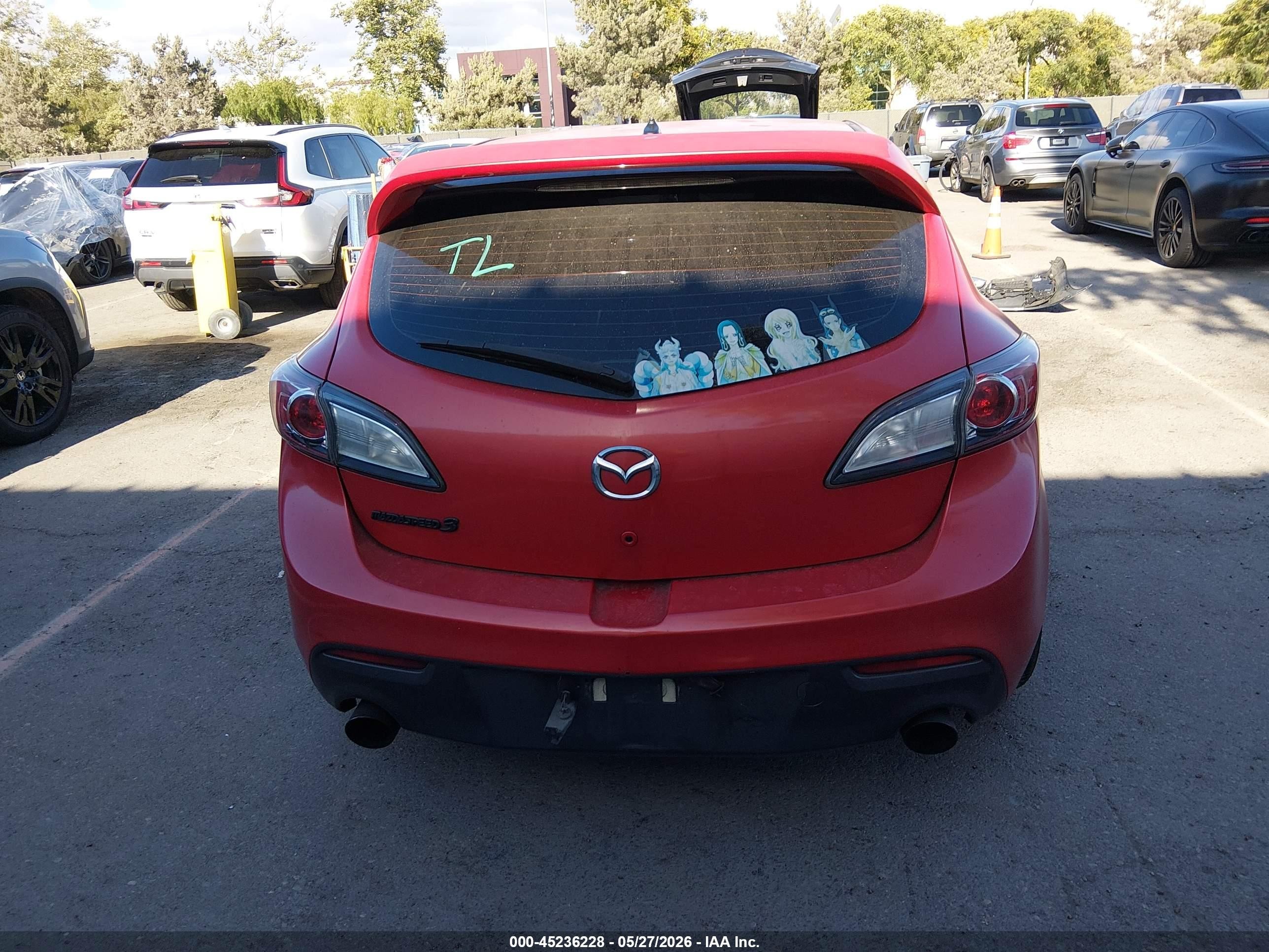 2013 Mazda Mazdaspeed3 Touring Red vin: JM1BL1L49D1806245