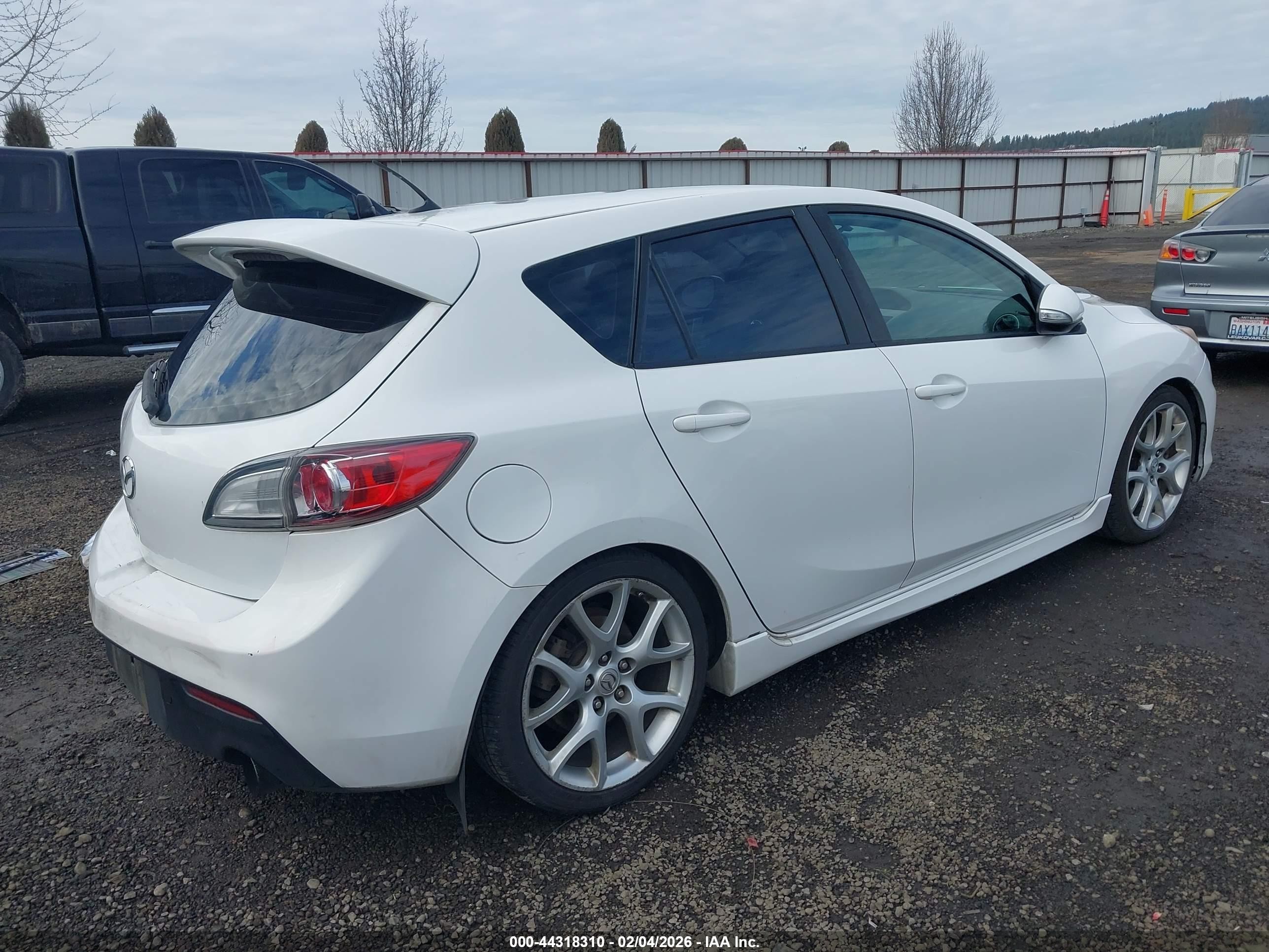 2012 Mazda Mazdaspeed3 Touring Белый vin: JM1BL1L4XC1528292