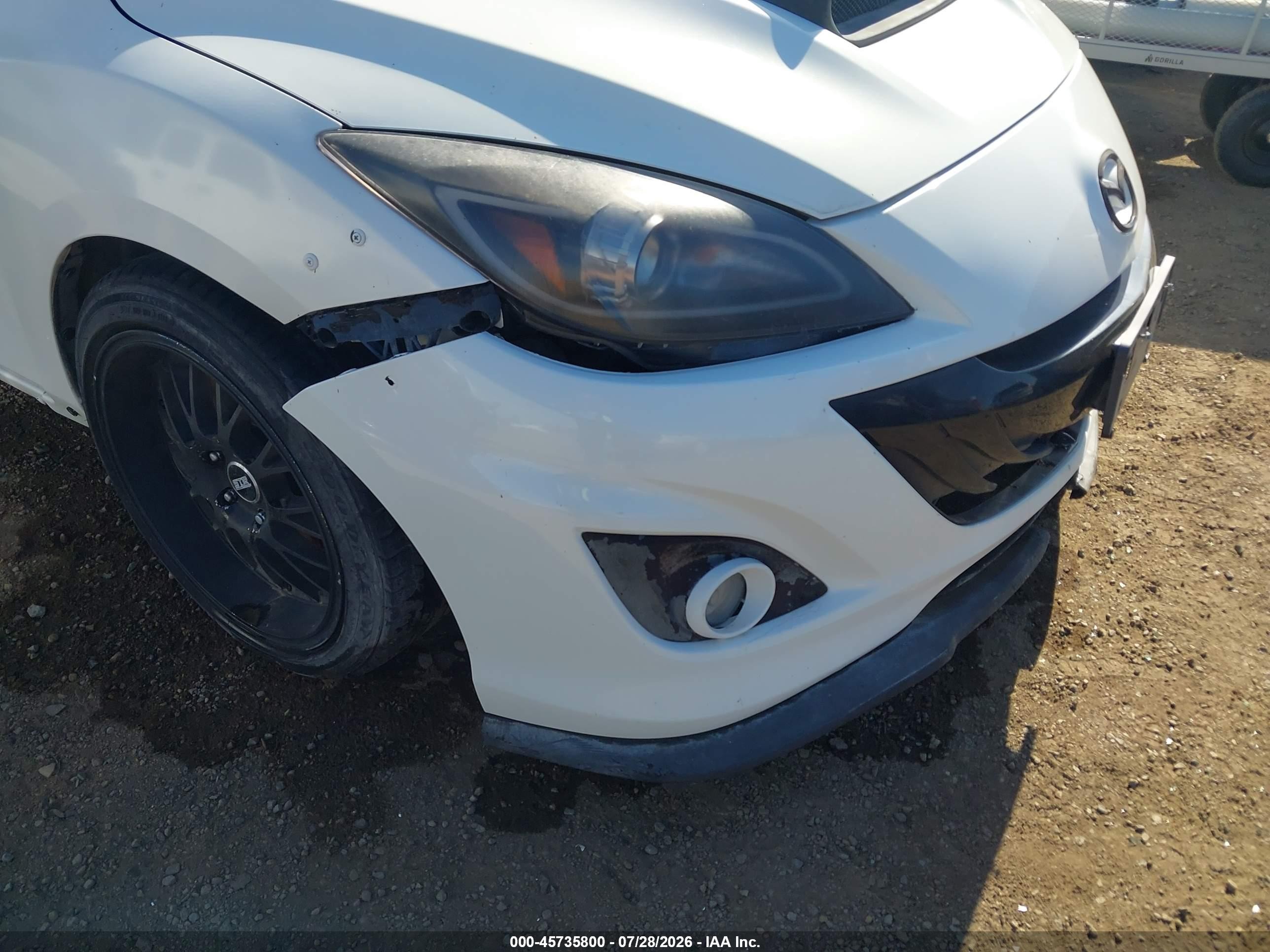 2013 Mazda Mazdaspeed3 Touring White vin: JM1BL1L4XD1821711