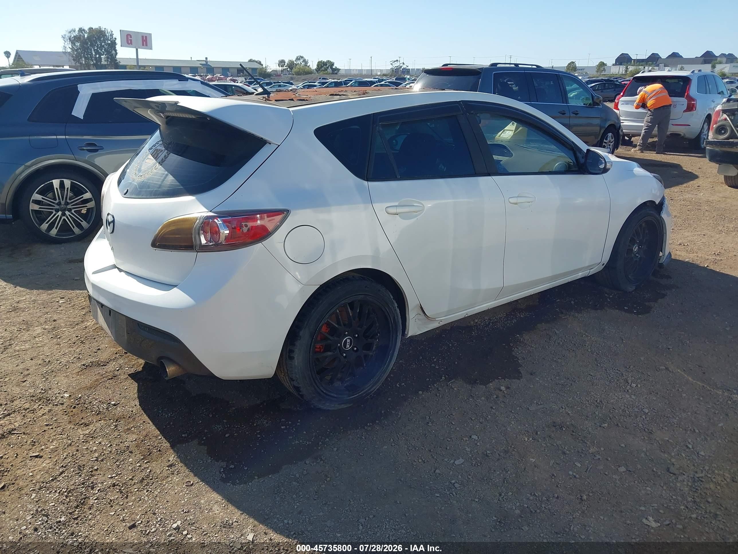 2013 Mazda Mazdaspeed3 Touring White vin: JM1BL1L4XD1821711