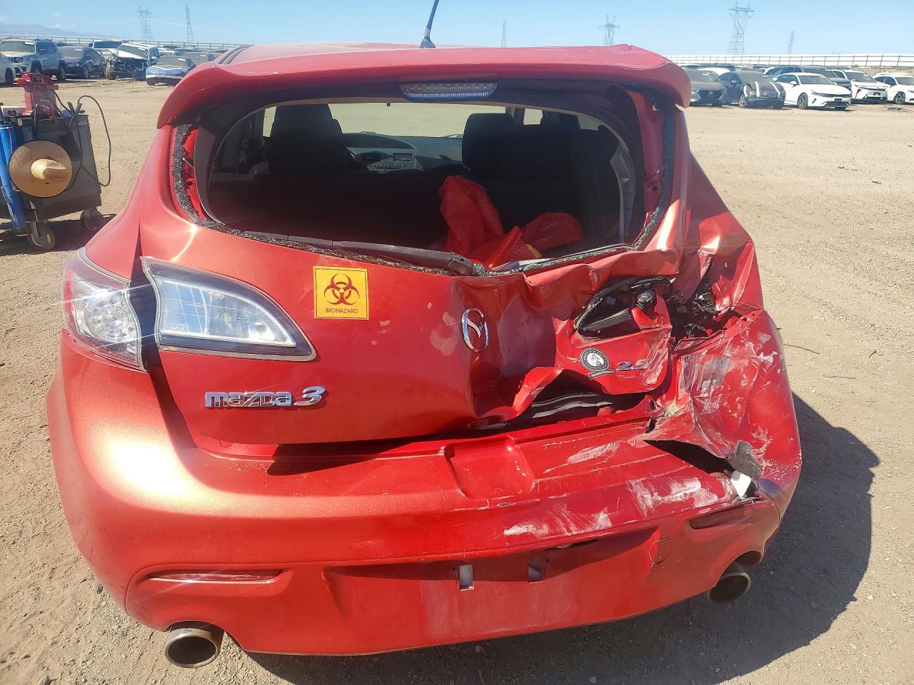 2012 Mazda 3 S Red vin: JM1BL1L50C1643847