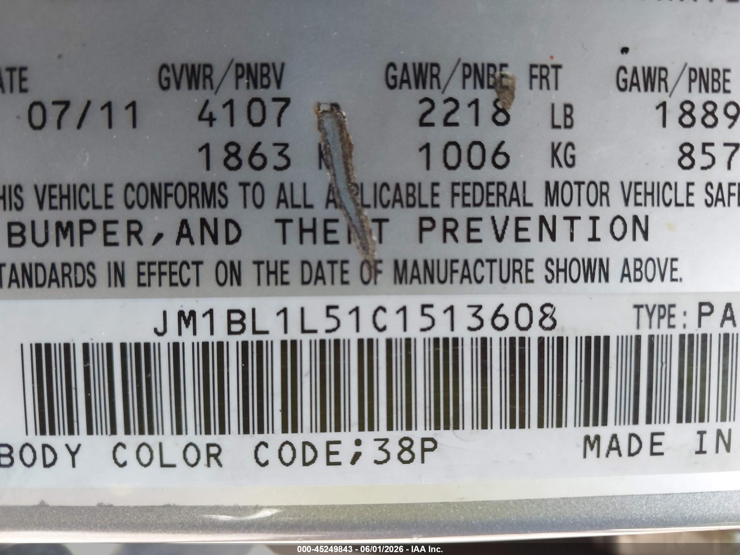2012 Mazda Mazda3 S Touring Silver vin: JM1BL1L51C1513608