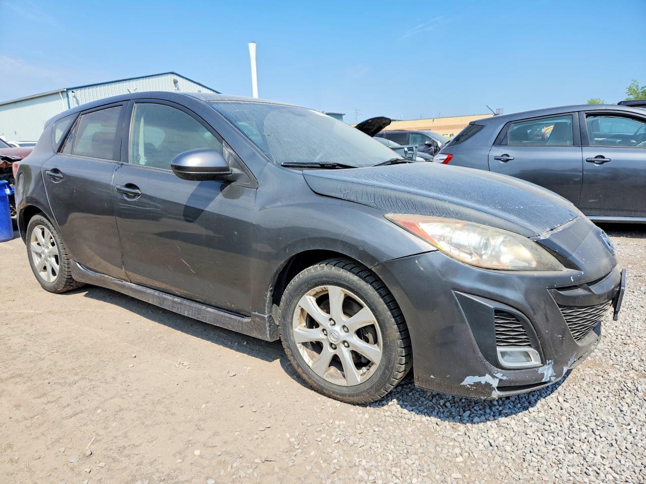 2011 Mazda 3 S Gray vin: JM1BL1L55B1442217