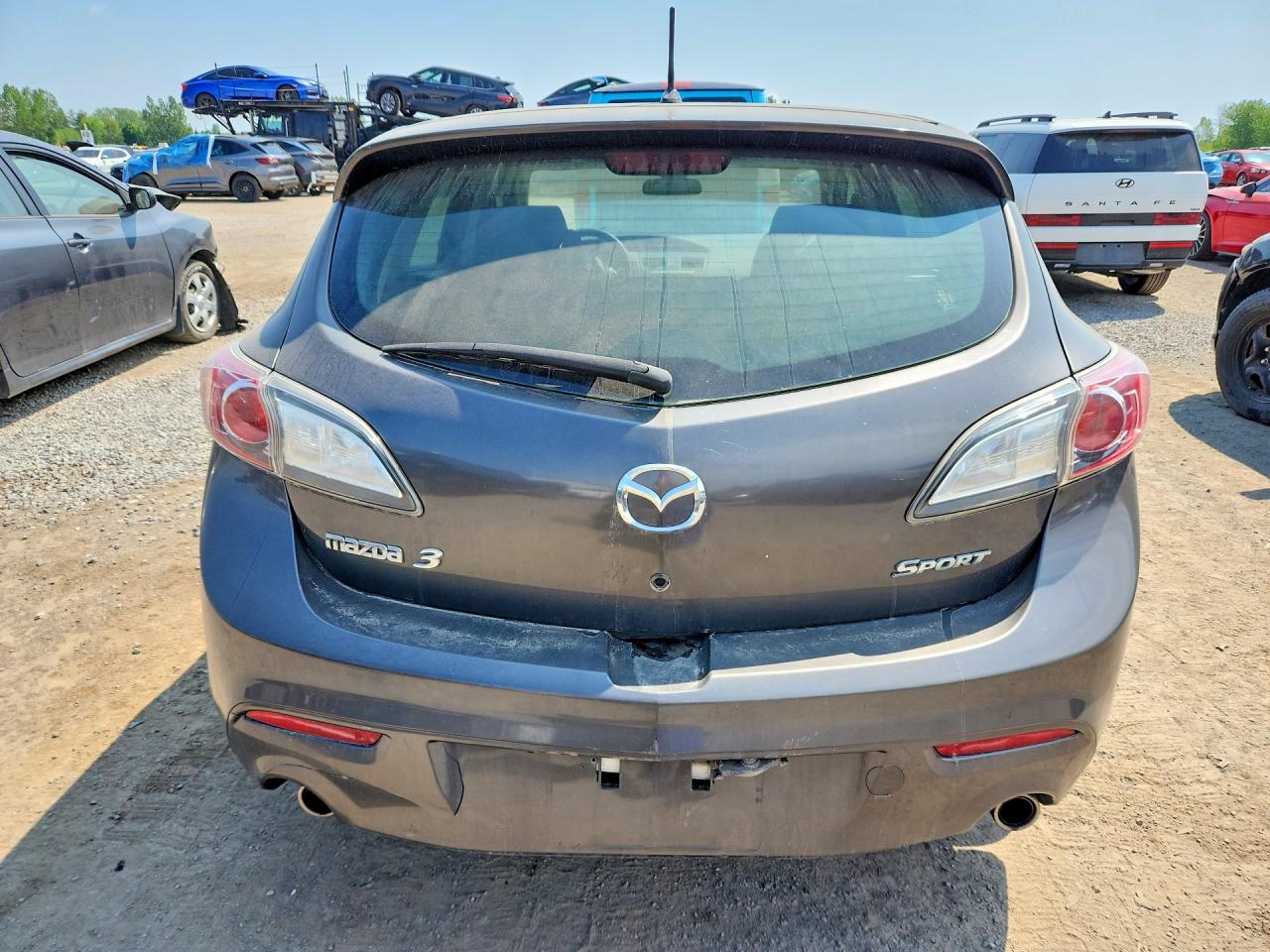 2011 Mazda 3 S Gray vin: JM1BL1L55B1442217