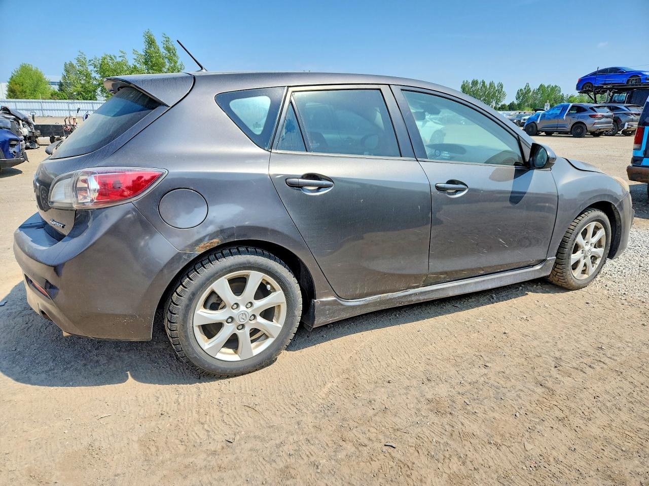 2011 Mazda 3 S Gray vin: JM1BL1L55B1442217