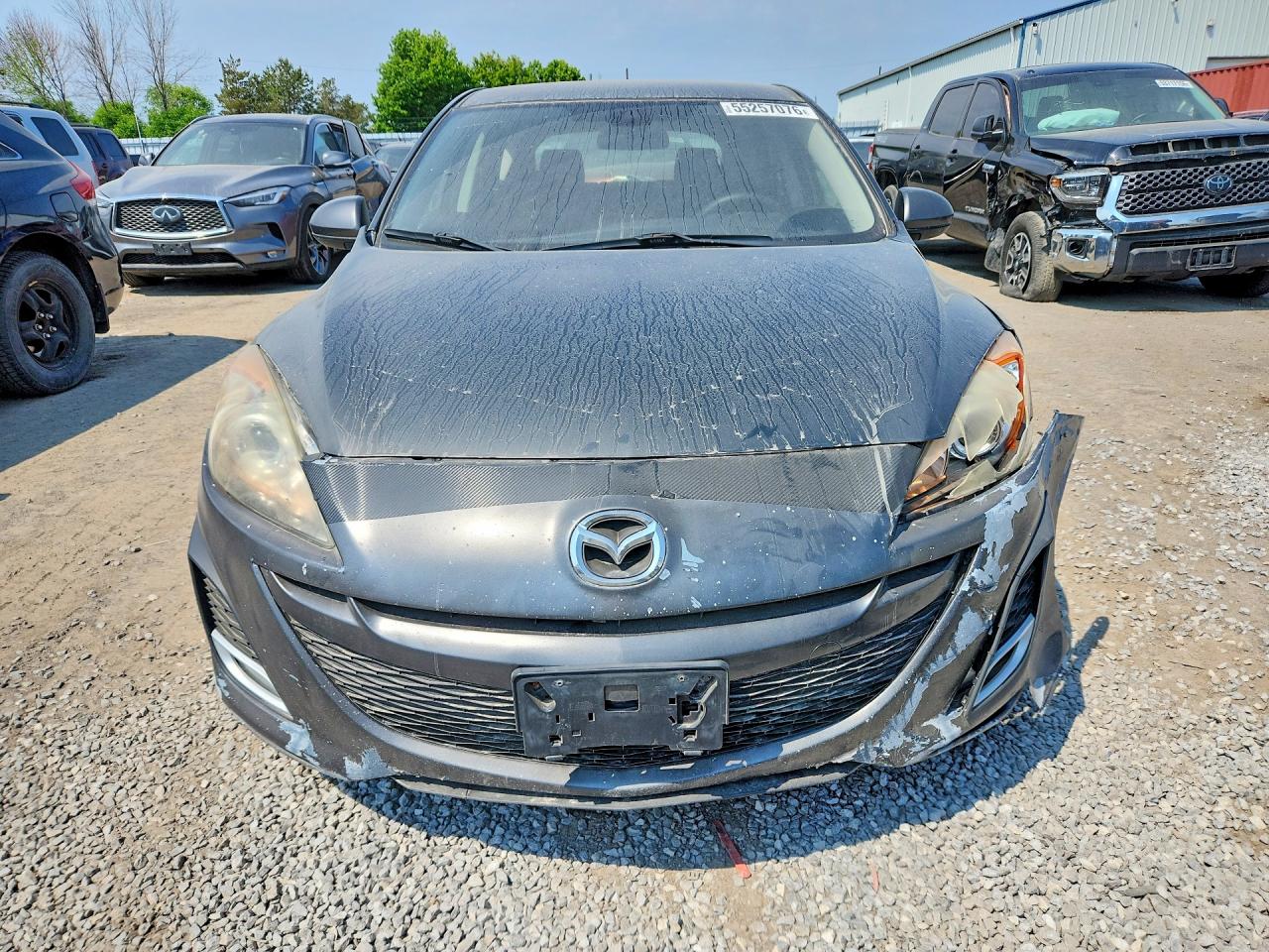 2011 Mazda 3 S Gray vin: JM1BL1L55B1442217